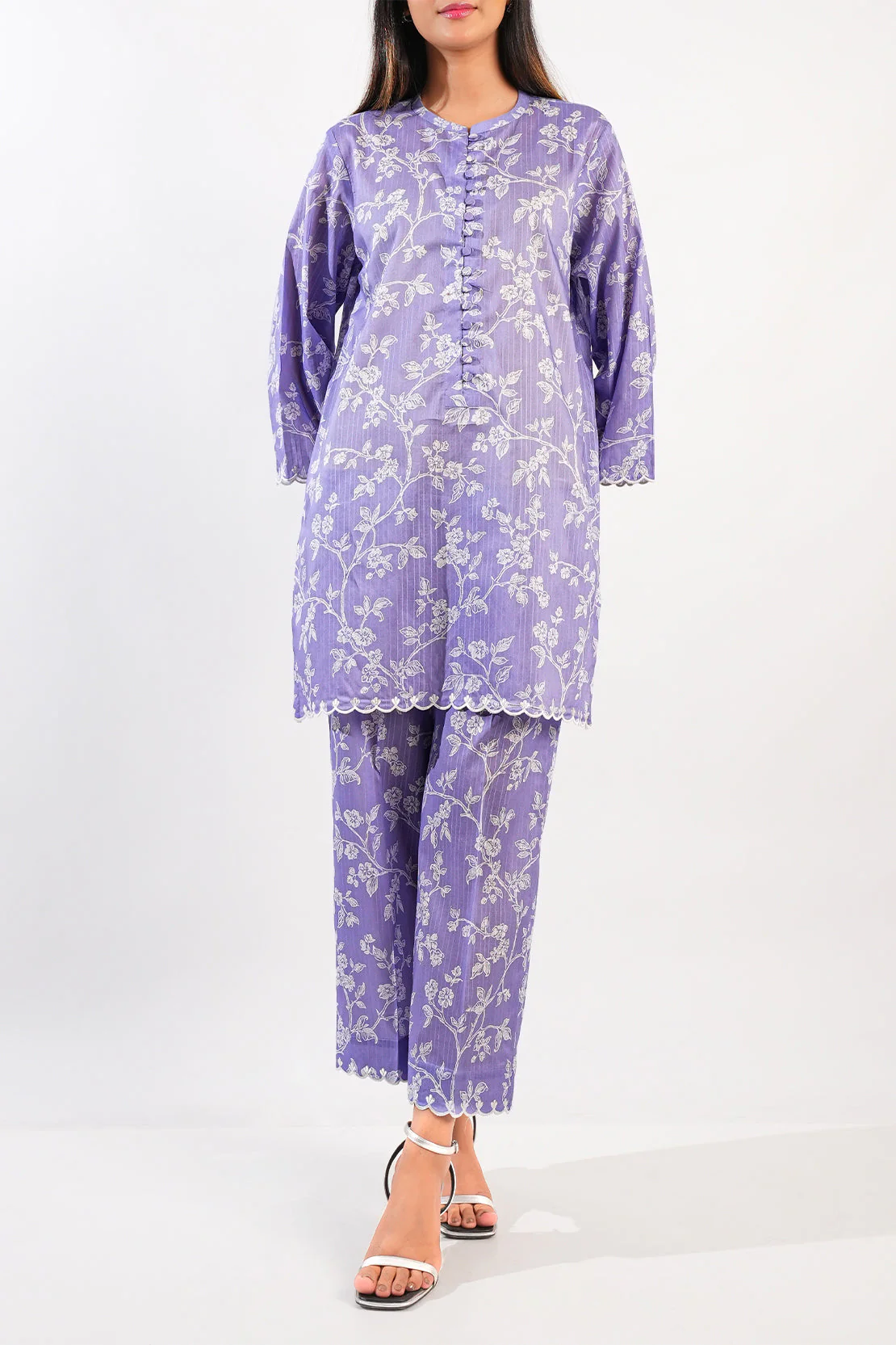 Unstitched Printed Lawn 2 Piece (Shirt/Trouser) - Image 4