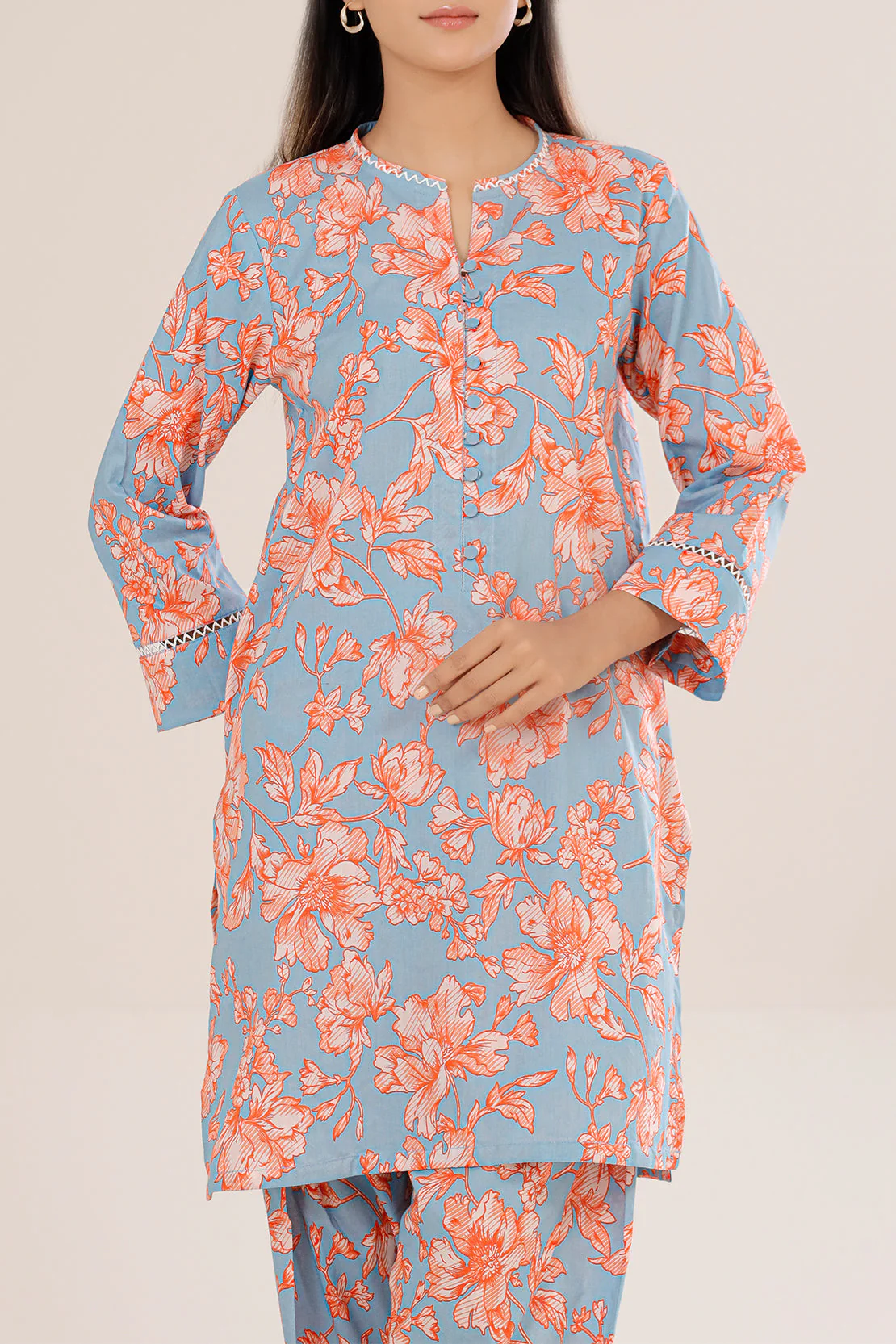 Unstitched Printed Lawn 2 Piece (Shirt/Trouser) - Image 4