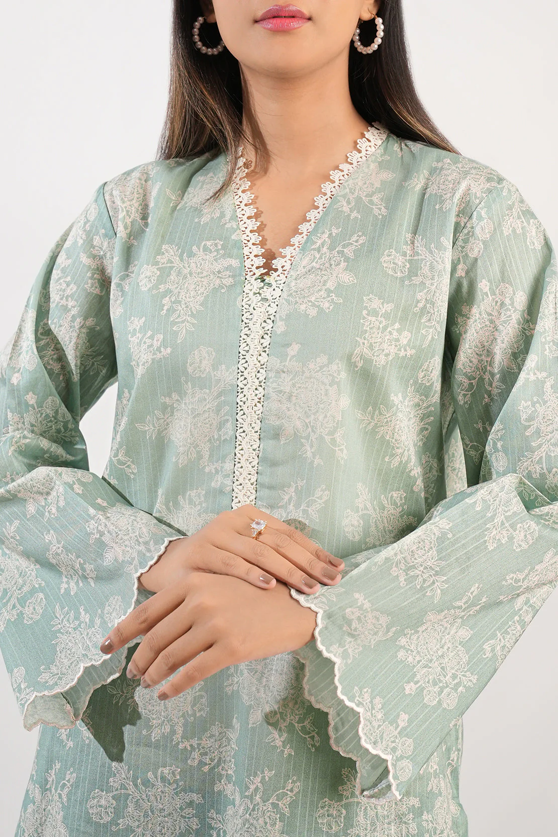 Unstitched Printed Lawn 2 Piece (Shirt/Trouser) - Image 4