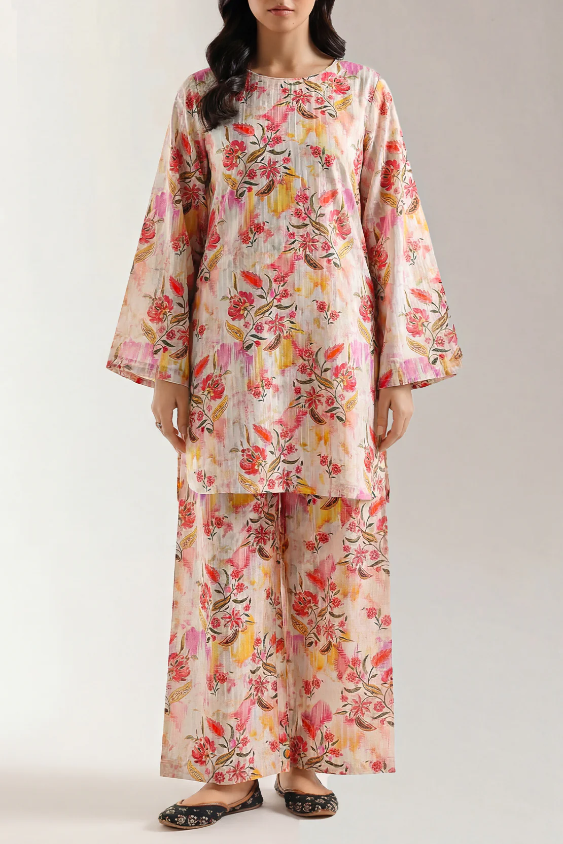 Unstitched Printed Lawn 2 Piece (Shirt/Trouser)