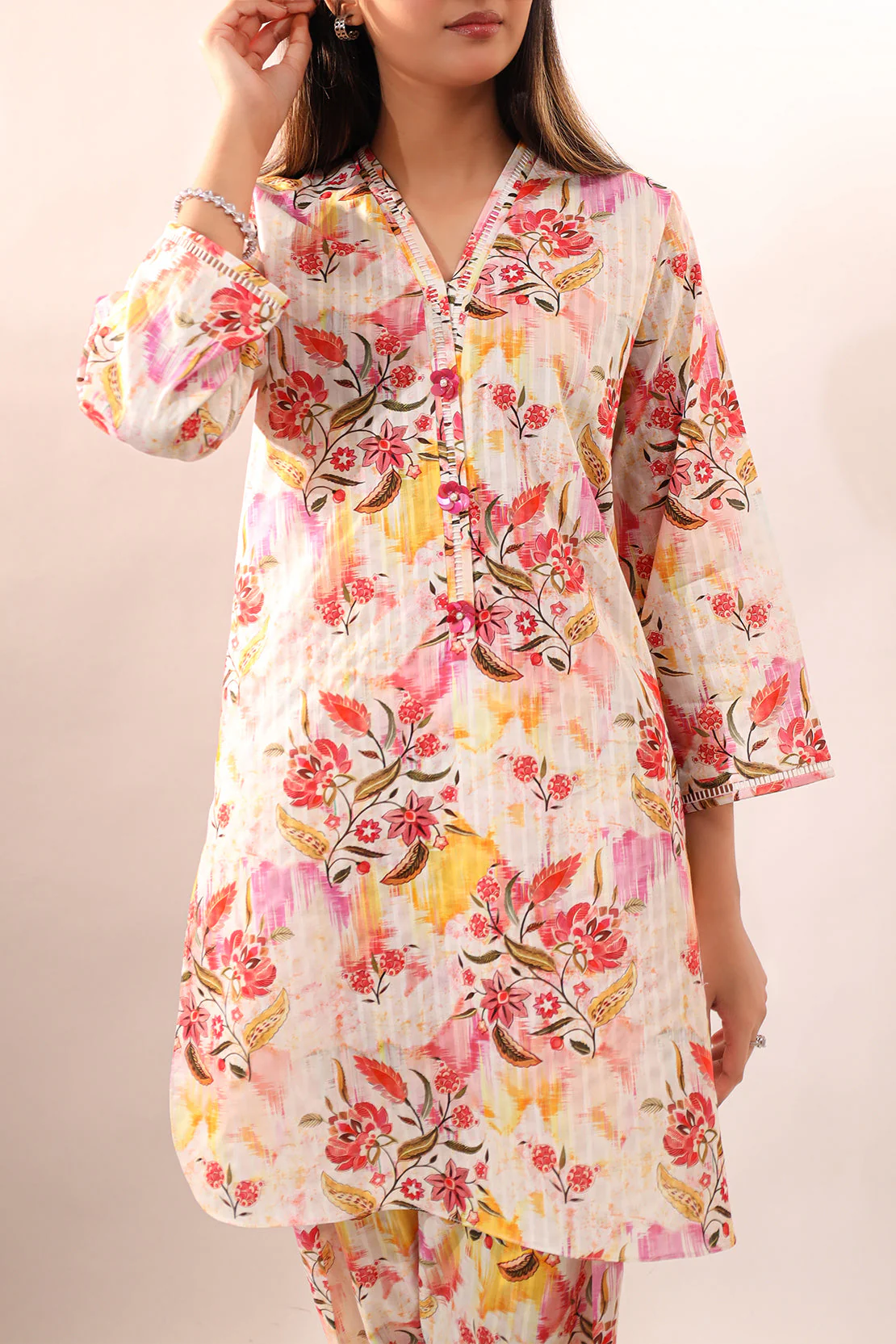Unstitched Printed Lawn 2 Piece (Shirt/Trouser) - Image 2