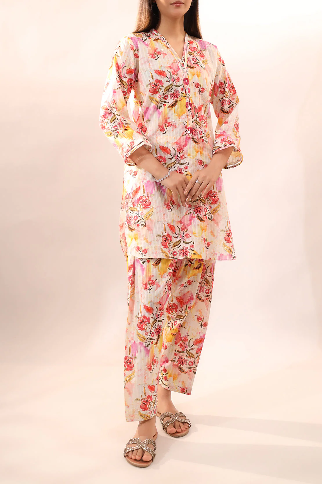 Unstitched Printed Lawn 2 Piece (Shirt/Trouser) - Image 3