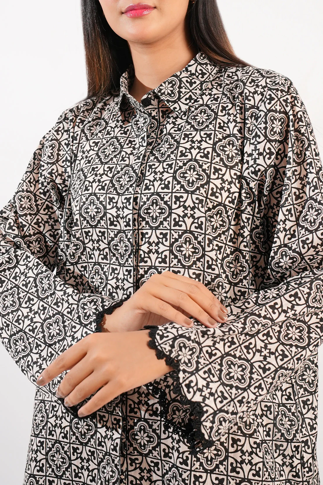 Unstitched Printed Lawn 2 Piece (Shirt/Trouser) - Image 3