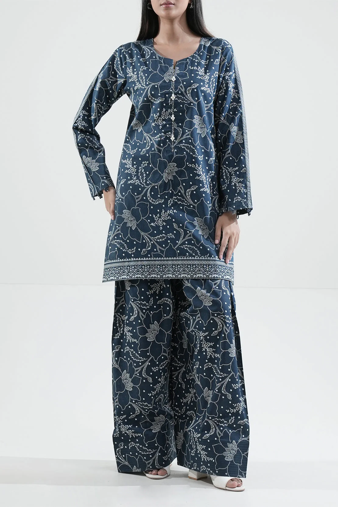 Unstitched Printed Lawn 2 Piece (Shirt/Trouser) - Image 2