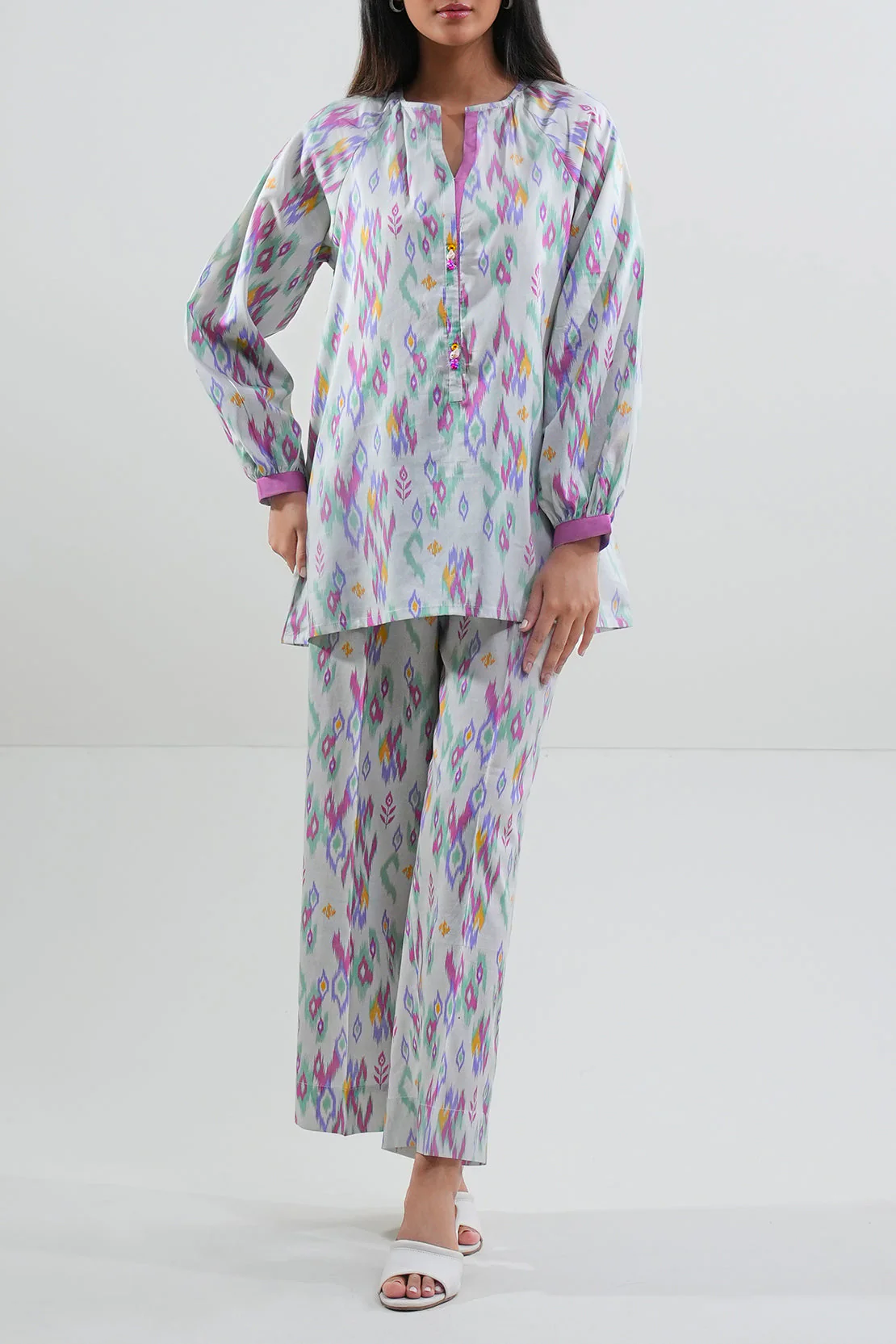 Unstitched Printed Lawn 2 Piece (Shirt/Trouser) - Image 2