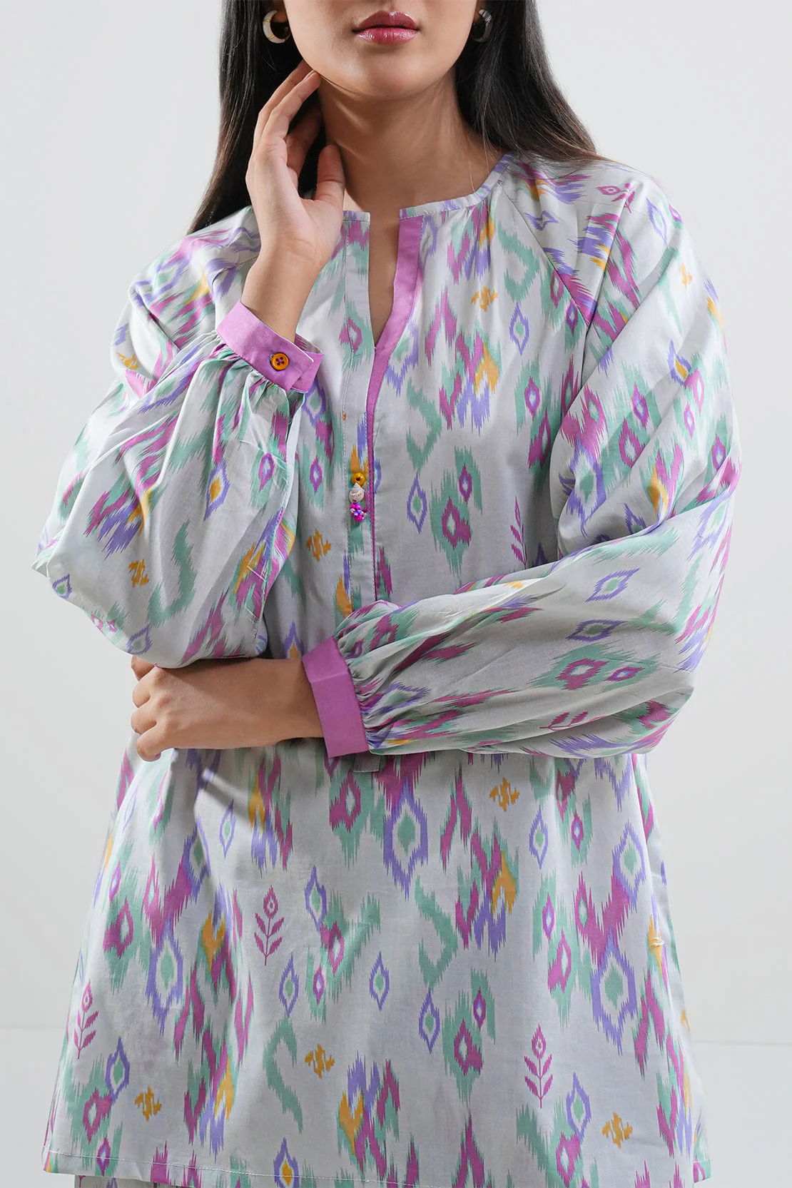 Unstitched Printed Lawn 2 Piece (Shirt/Trouser) - Image 4
