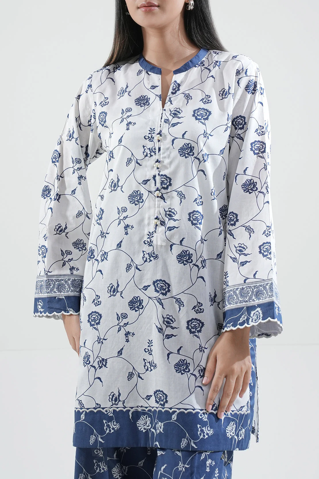 Unstitched Printed Lawn 2 Piece (Shirt/Trouser) - Image 2