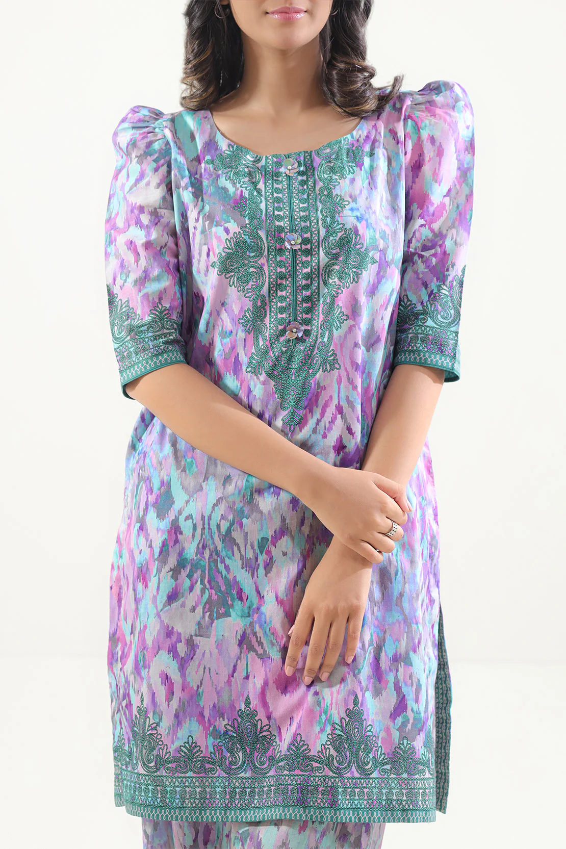 Unstitched Printed Lawn 2 Piece (Shirt/Trouser) - Image 3