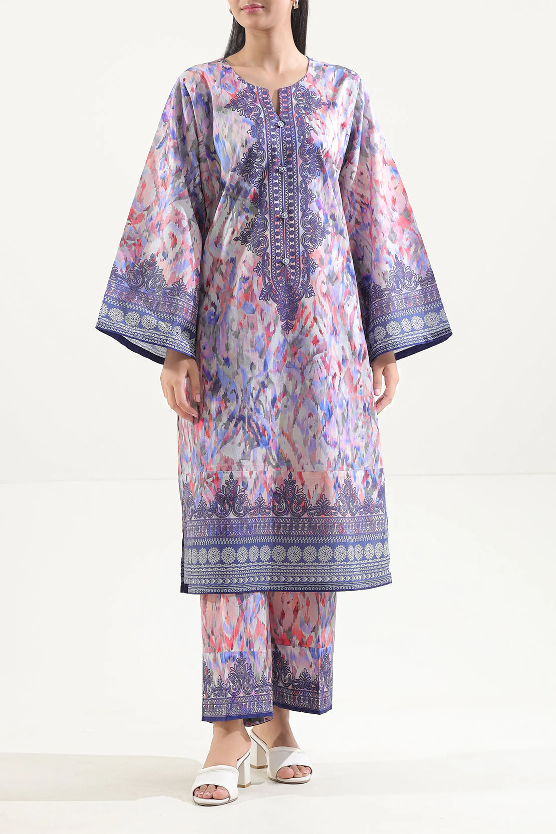 Unstitched Printed Lawn 2 Piece (Shirt/Trouser)