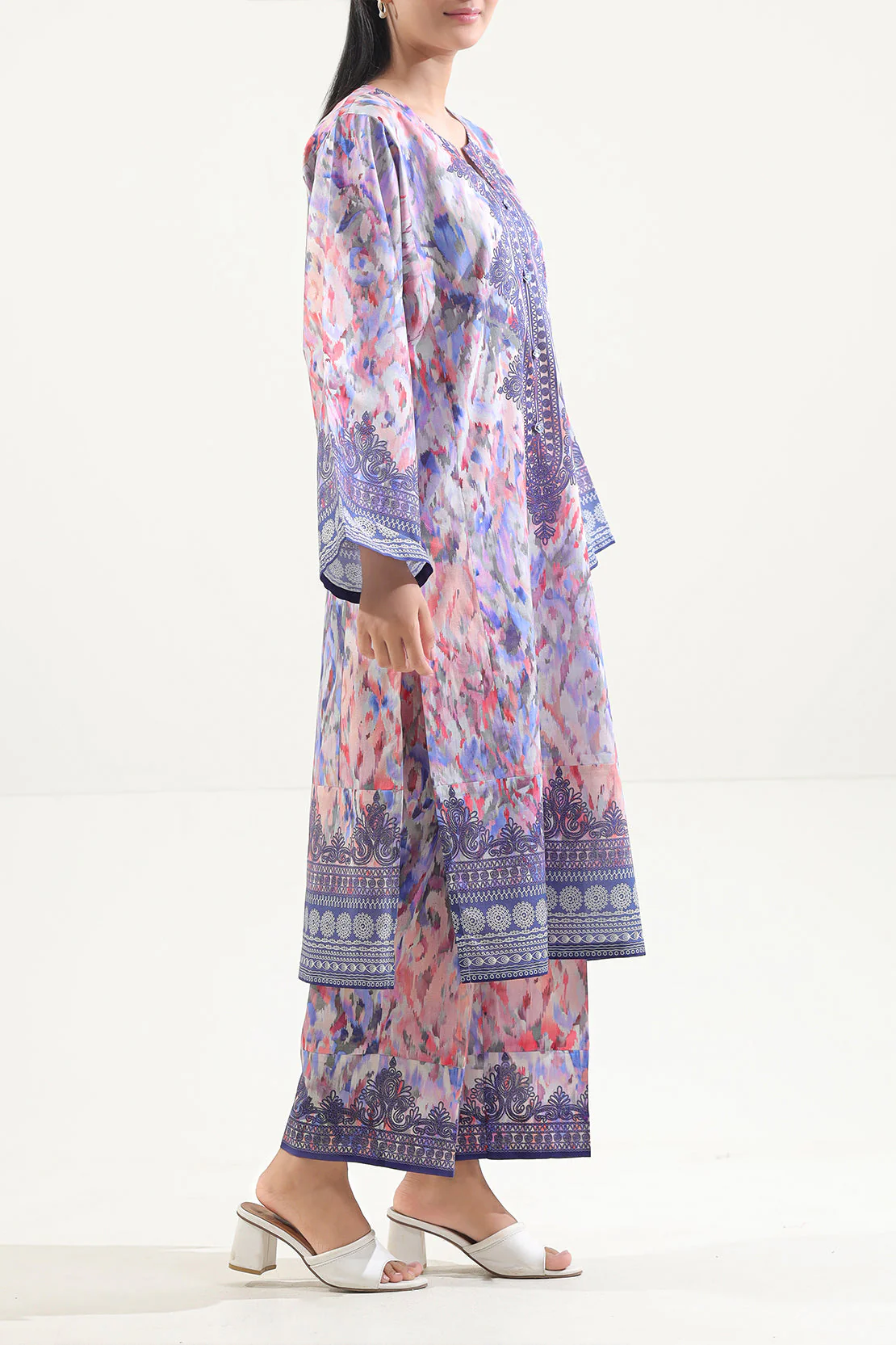 Unstitched Printed Lawn 2 Piece (Shirt/Trouser) - Image 2