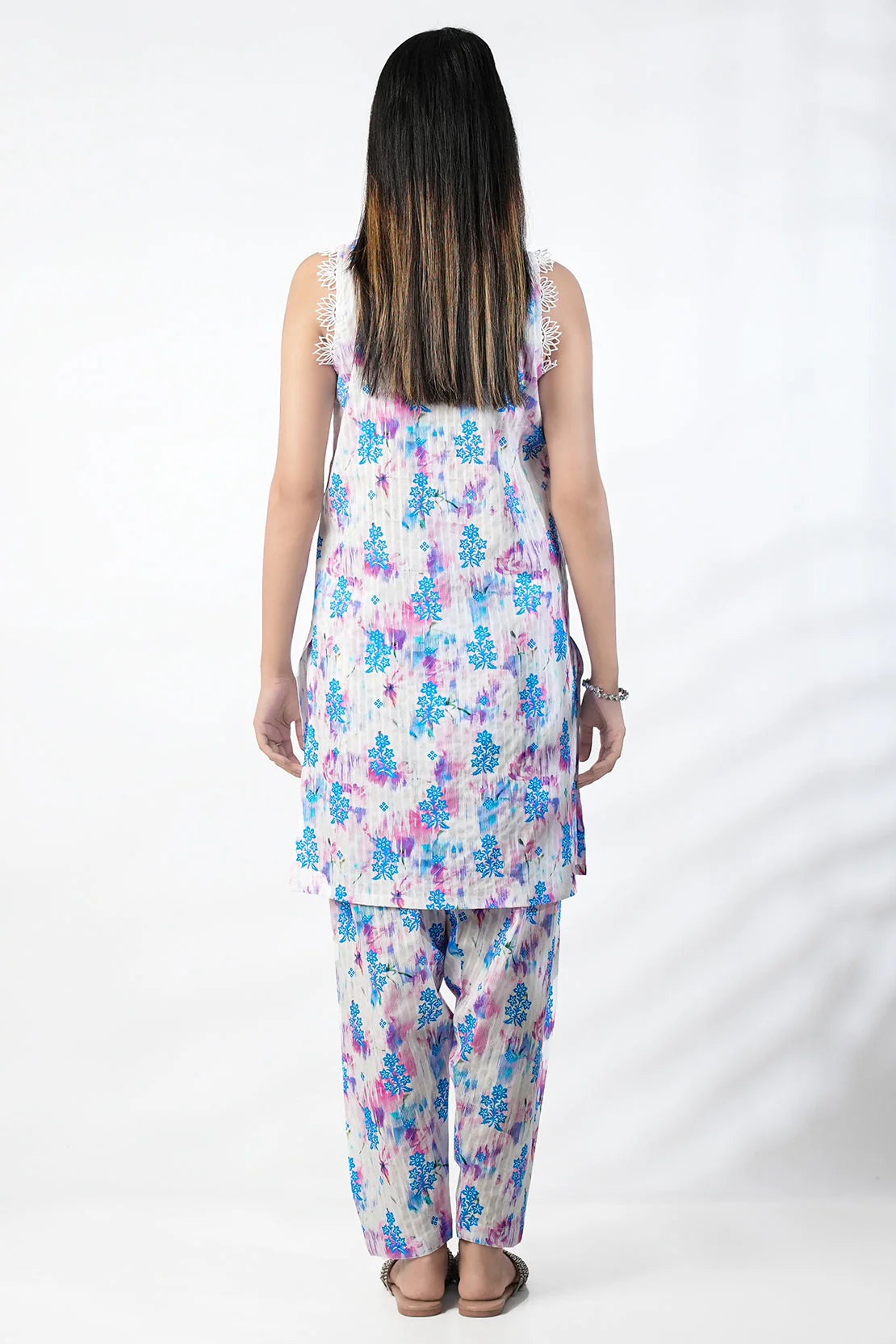 Unstitched Printed Lawn 2 Piece Shirt/Trouser - Image 4