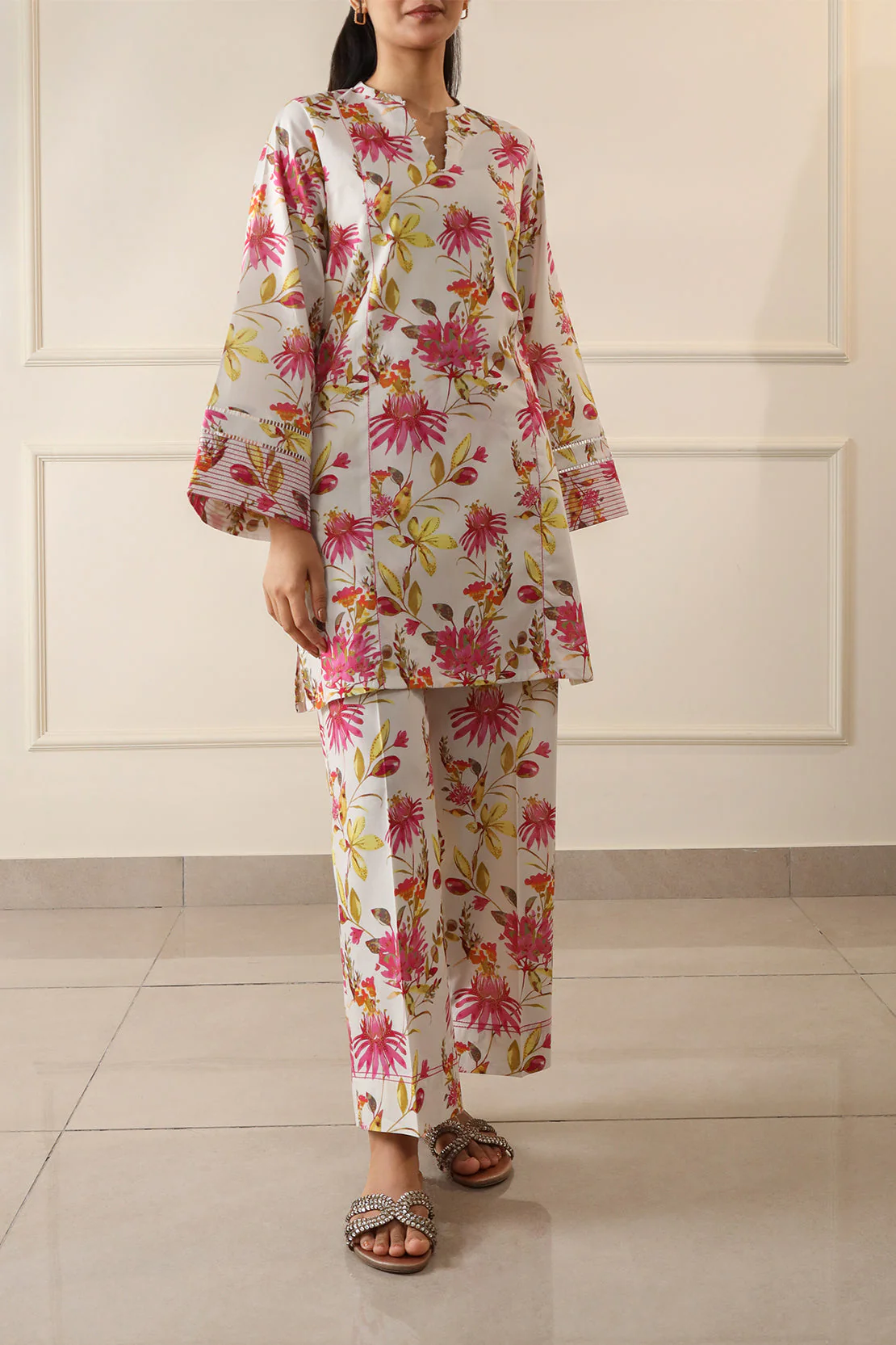 Unstitched Printed Lawn 2 Piece Shirt/Trouser - Image 2