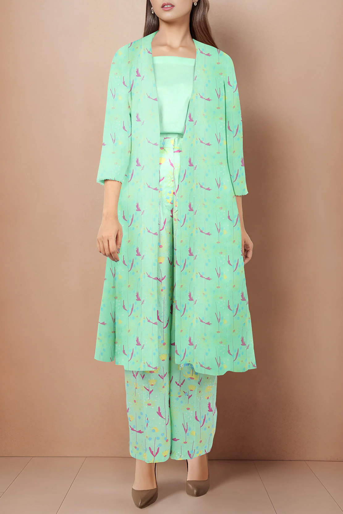 Unstitched Printed Lawn 2 Piece (Shirt/Trouser)