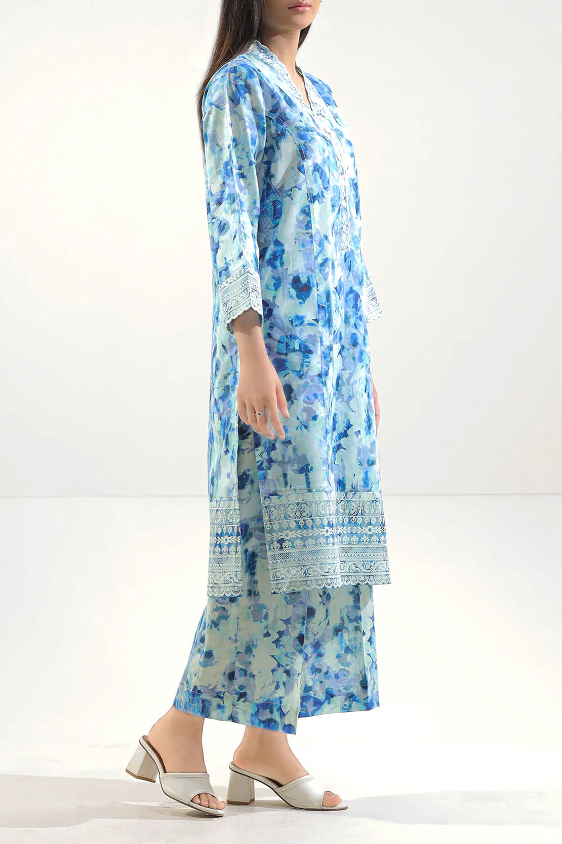 Unstitched Printed Lawn 2 Piece (Shirt/Trouser) - Image 2