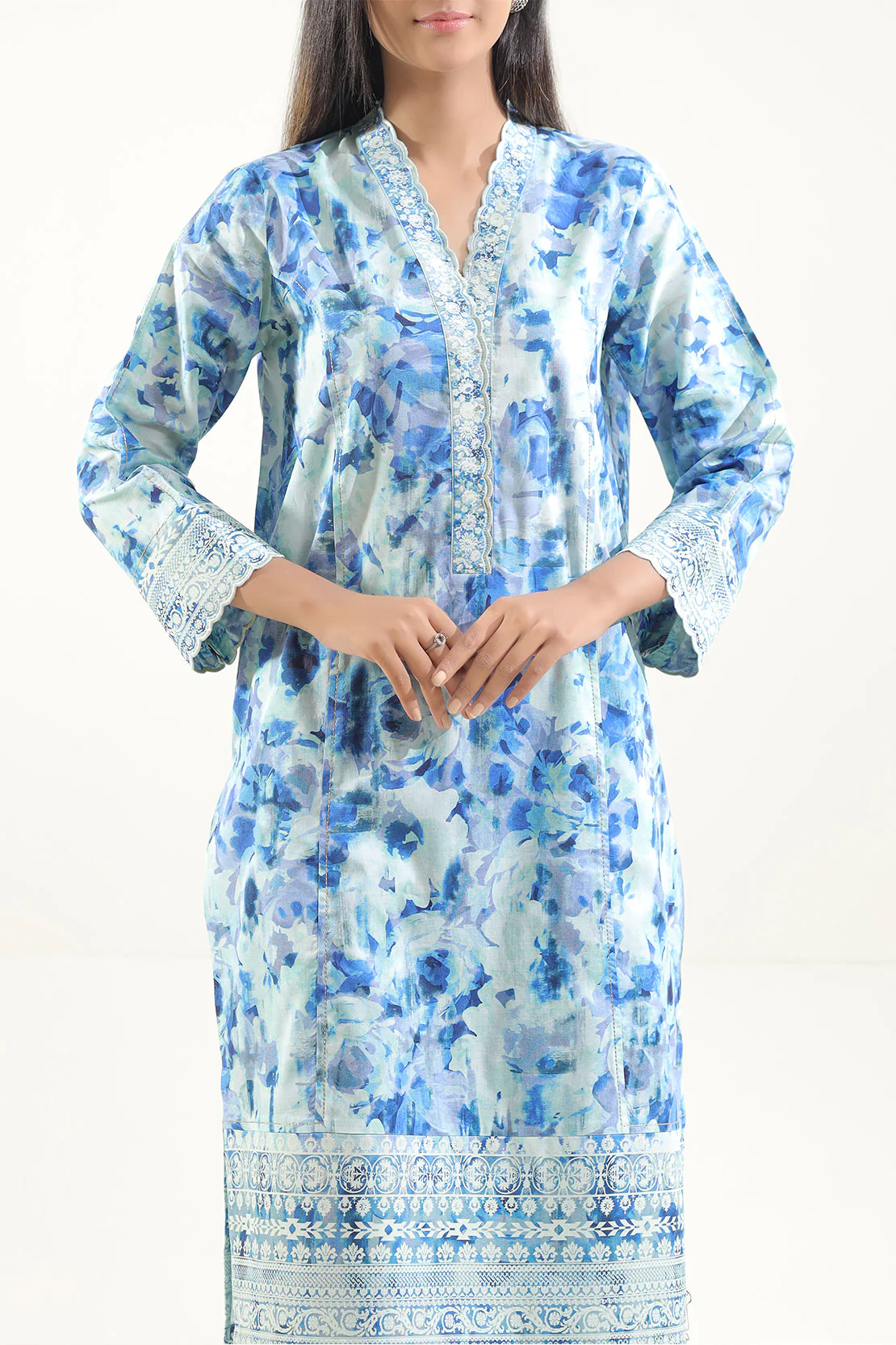 Unstitched Printed Lawn 2 Piece (Shirt/Trouser) - Image 3