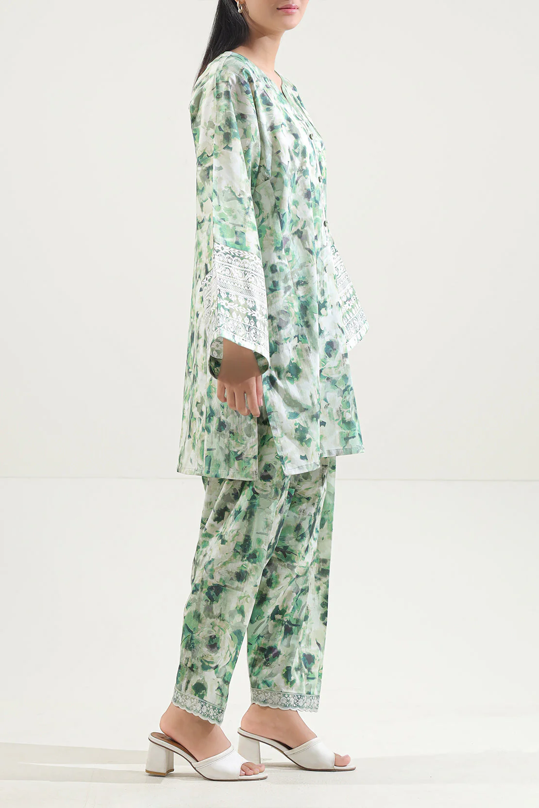 Unstitched Printed Lawn 2 Piece (Shirt/Trouser) - Image 2