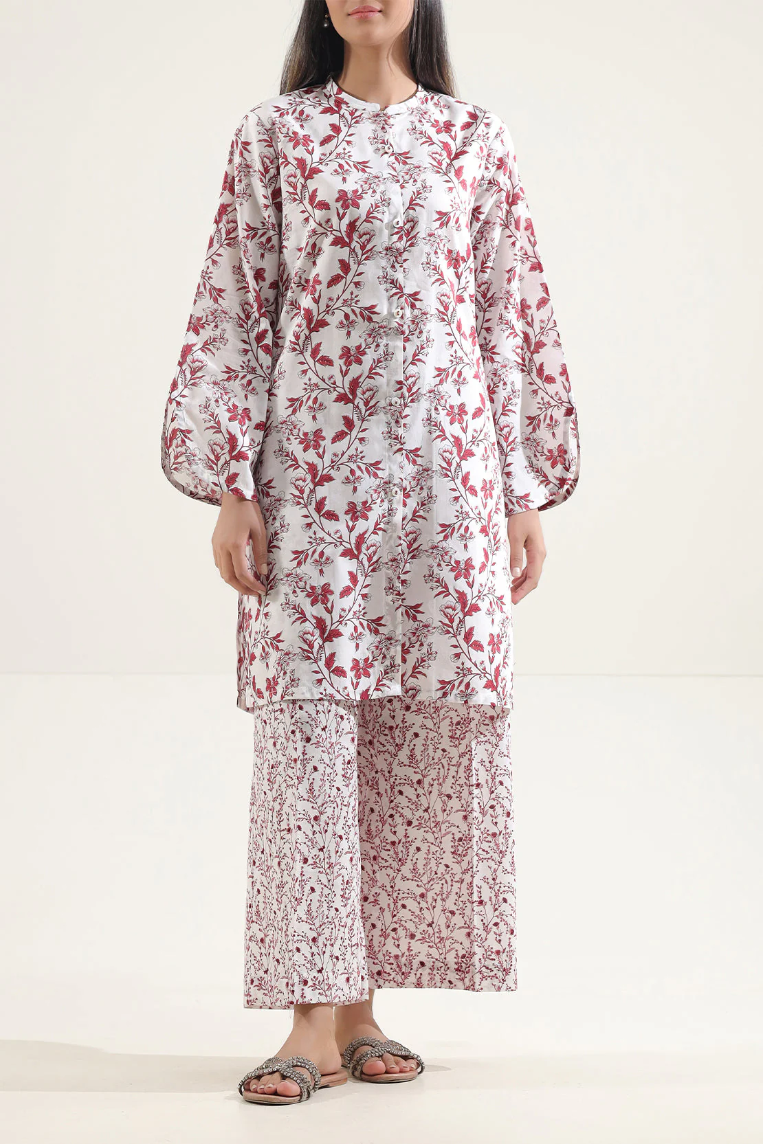 Unstitched Printed Lawn 2 Piece (Shirt/Trouser)