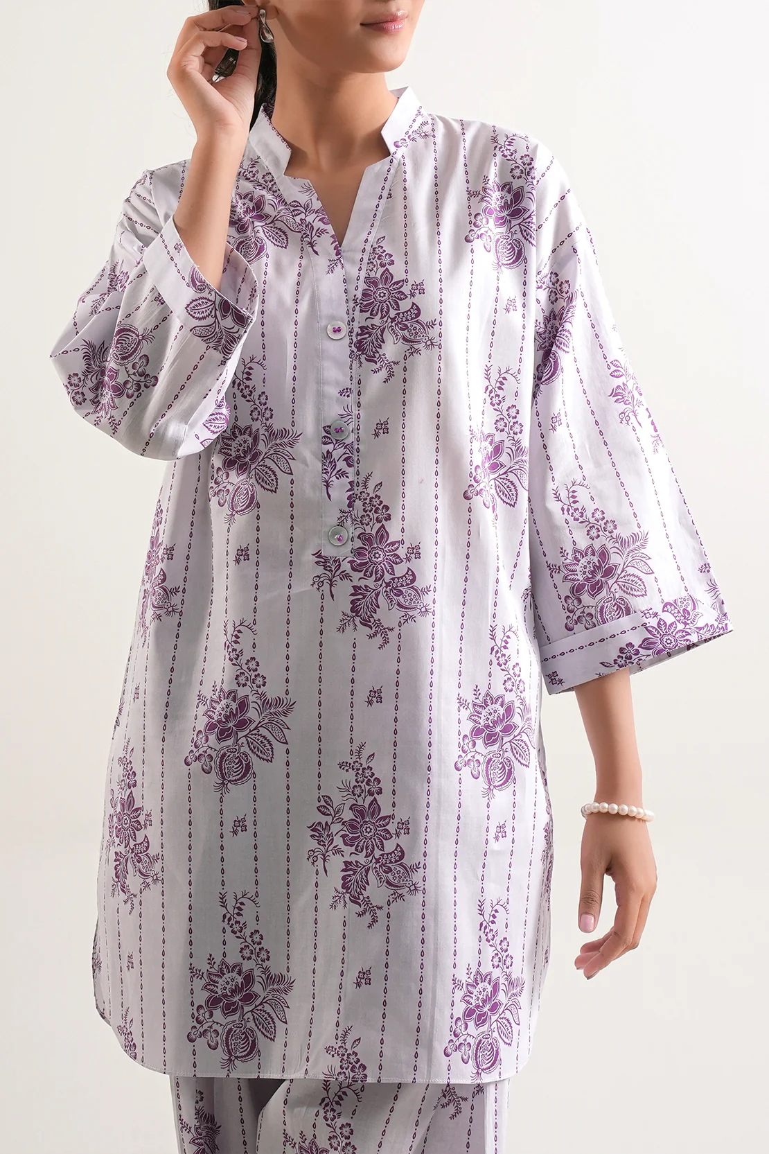 Unstitched Printed Lawn 2 Piece (Shirt/Trouser) - Image 2