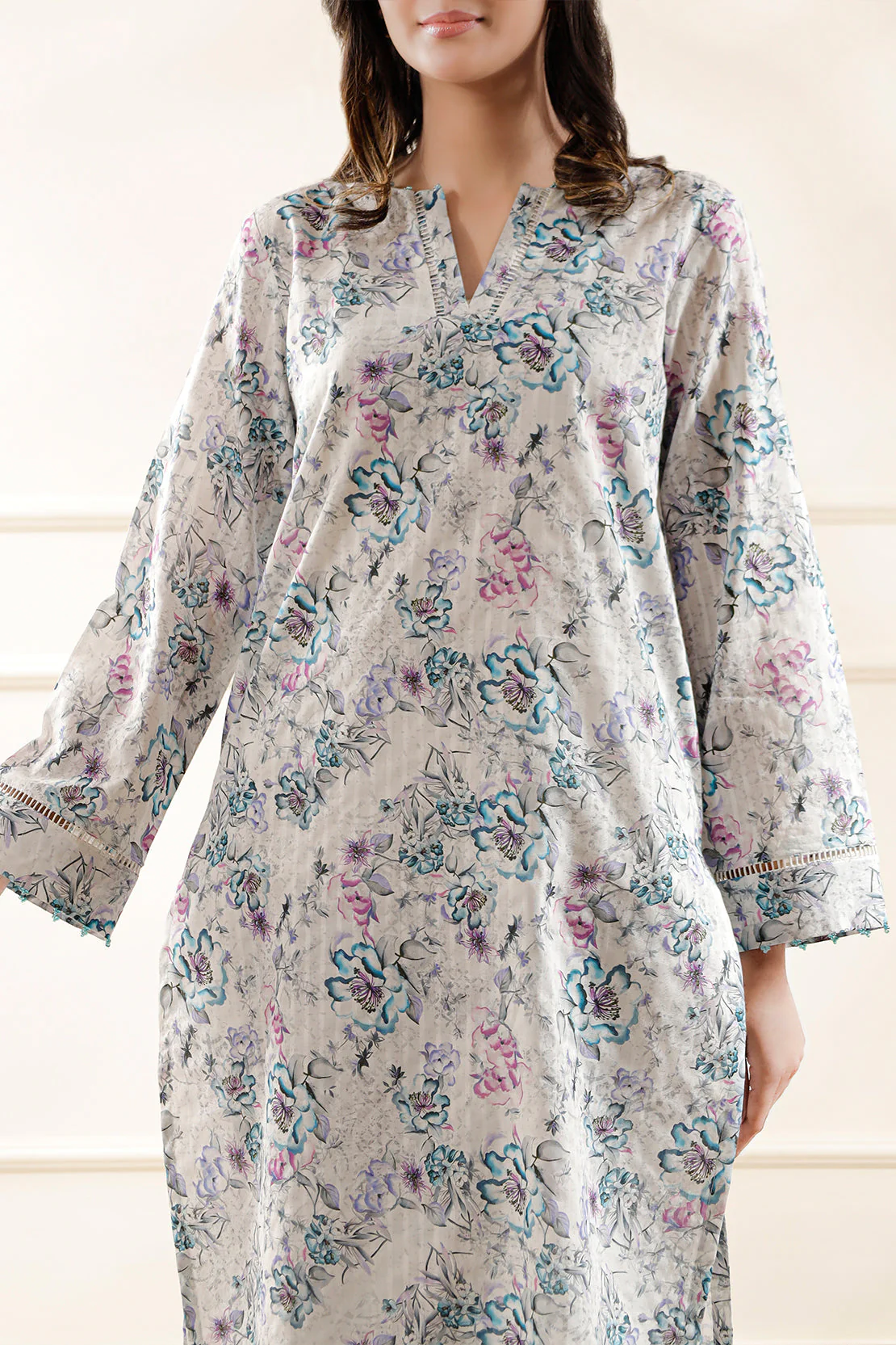 Unstitched Printed Lawn 2 Piece (Shirt/Trouser) - Image 2
