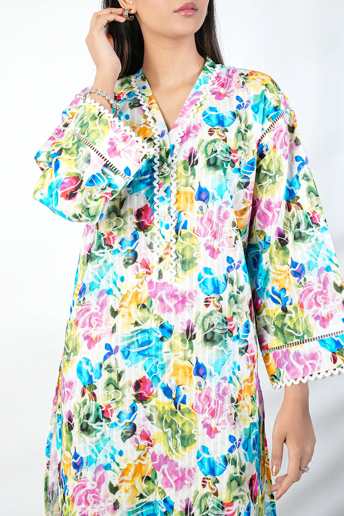 Unstitched Printed Lawn 2 Piece (Shirt/Trouser) - Image 5