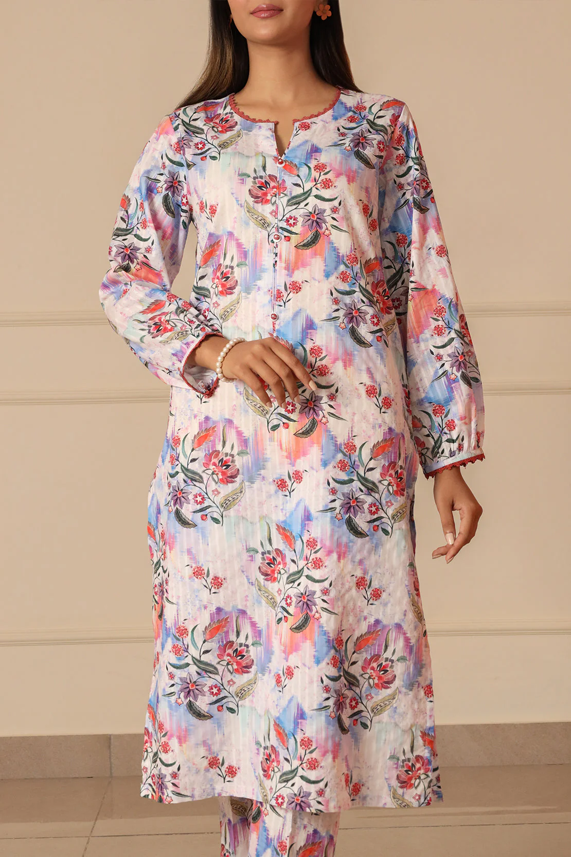 Unstitched Printed Lawn 2 Piece (Shirt/Trouser) - Image 2