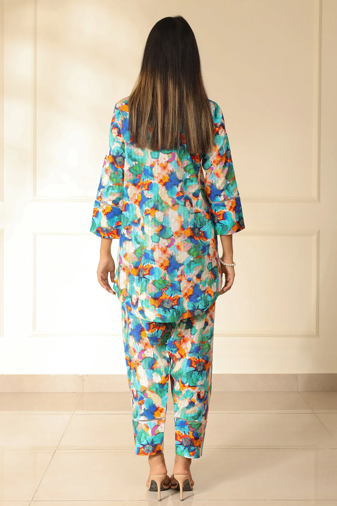 Unstitched Printed Lawn 2 Piece Shirt/Trouser - Image 4