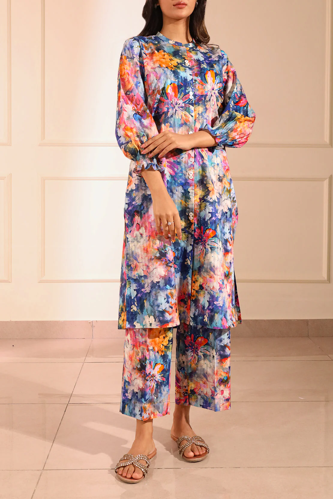 Unstitched Printed Lawn 2 Piece (Shirt/Trouser) - Image 3