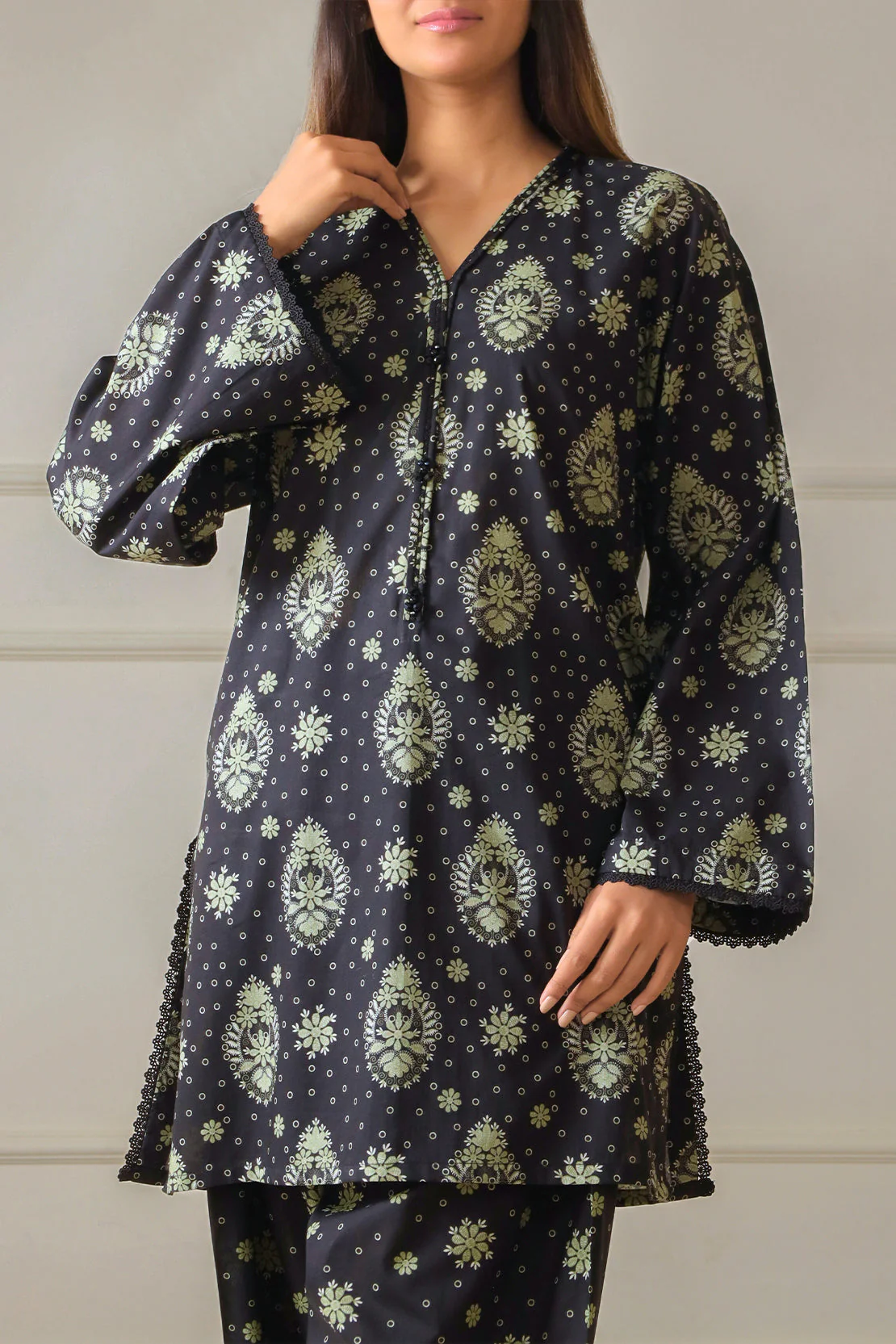 Unstitched Printed Lawn 2 Piece (Shirt/Trouser) - Image 3