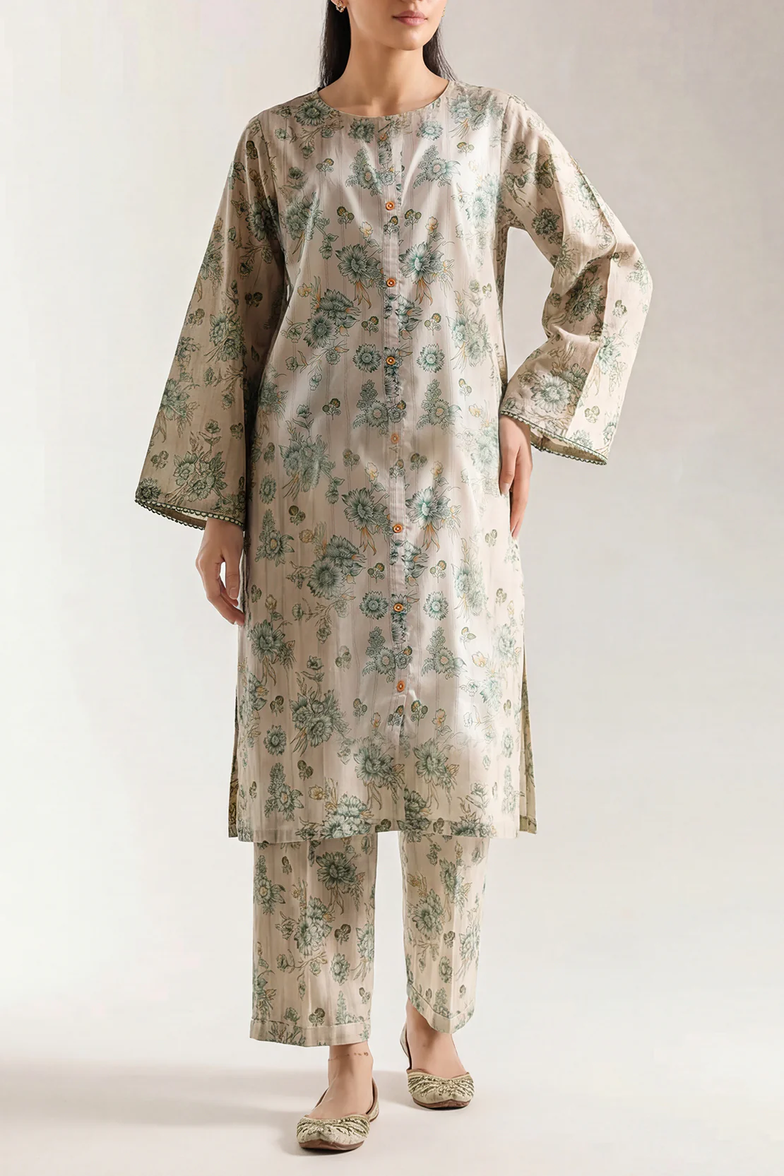 Unstitched Printed Lawn 2 Piece (Shirt/Trouser)