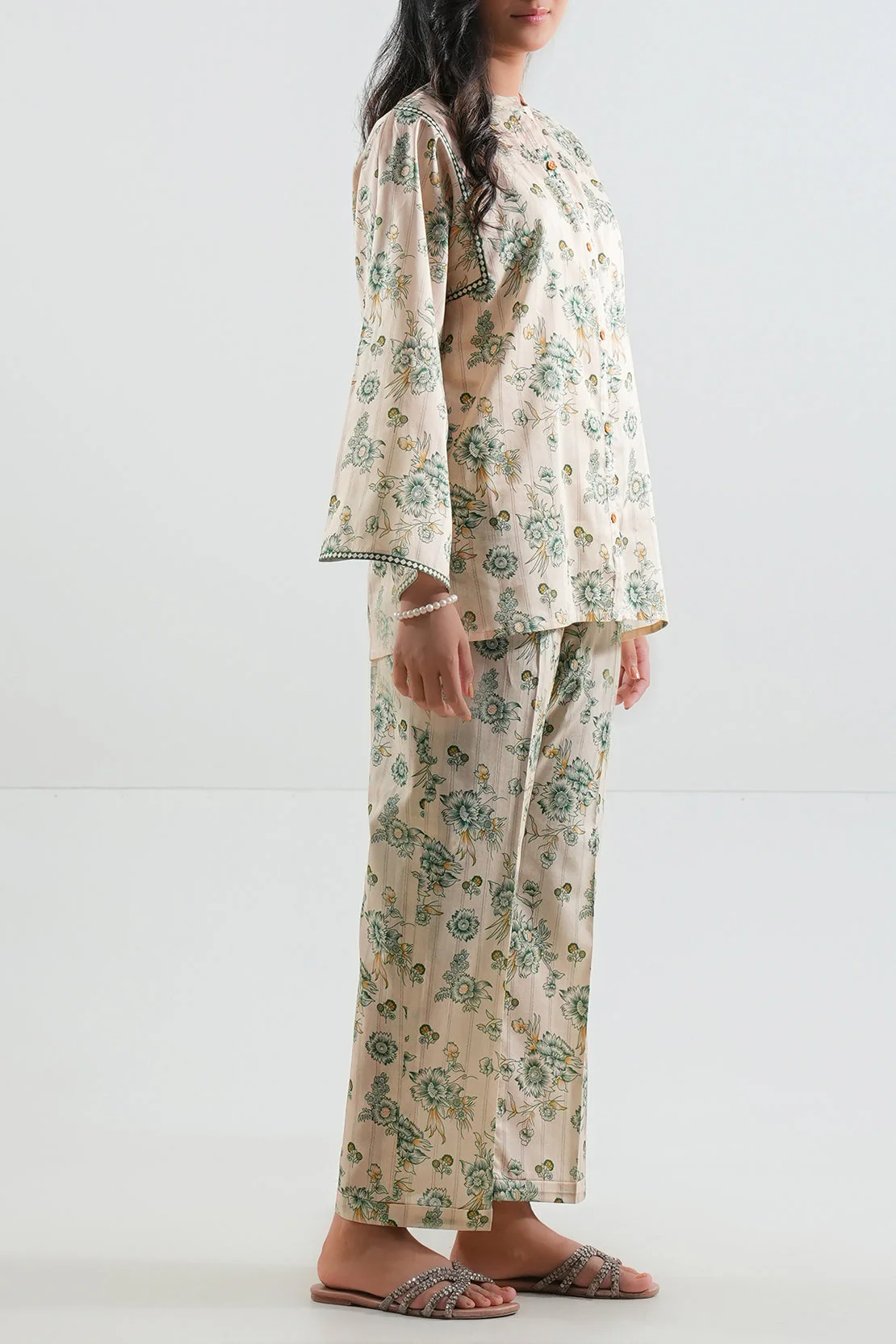 Unstitched Printed Lawn 2 Piece (Shirt/Trouser) - Image 3
