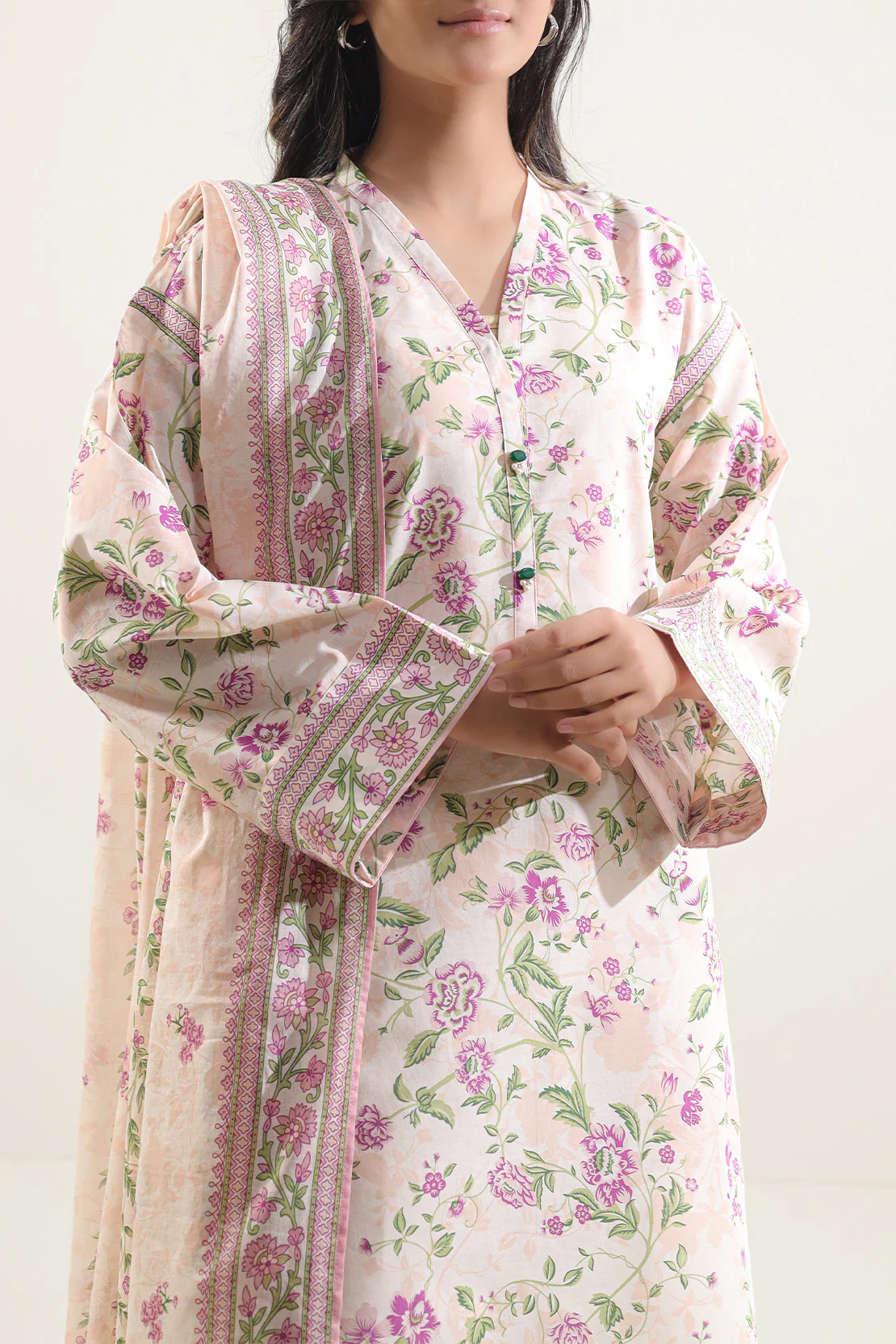 Unstitched Printed Lawn 2 Piece (Shirt/Trouser) - Image 5