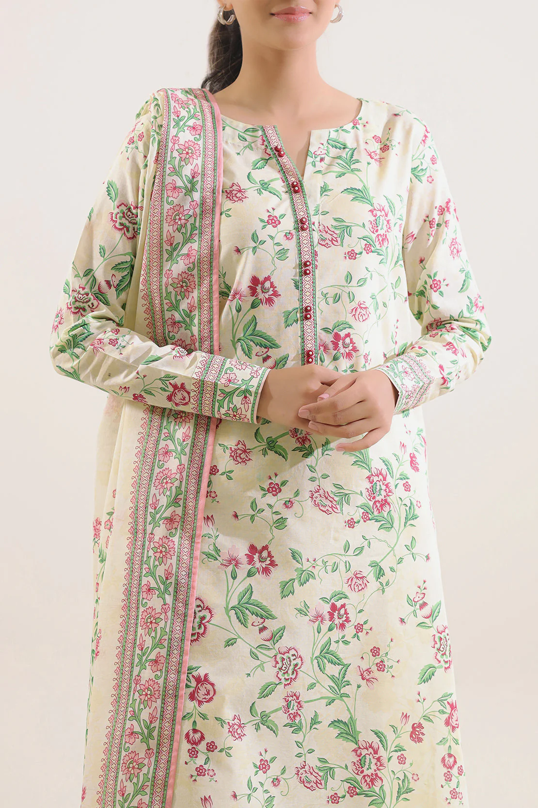 Unstitched Printed Lawn 2 Piece (Shirt/Trouser) - Image 2