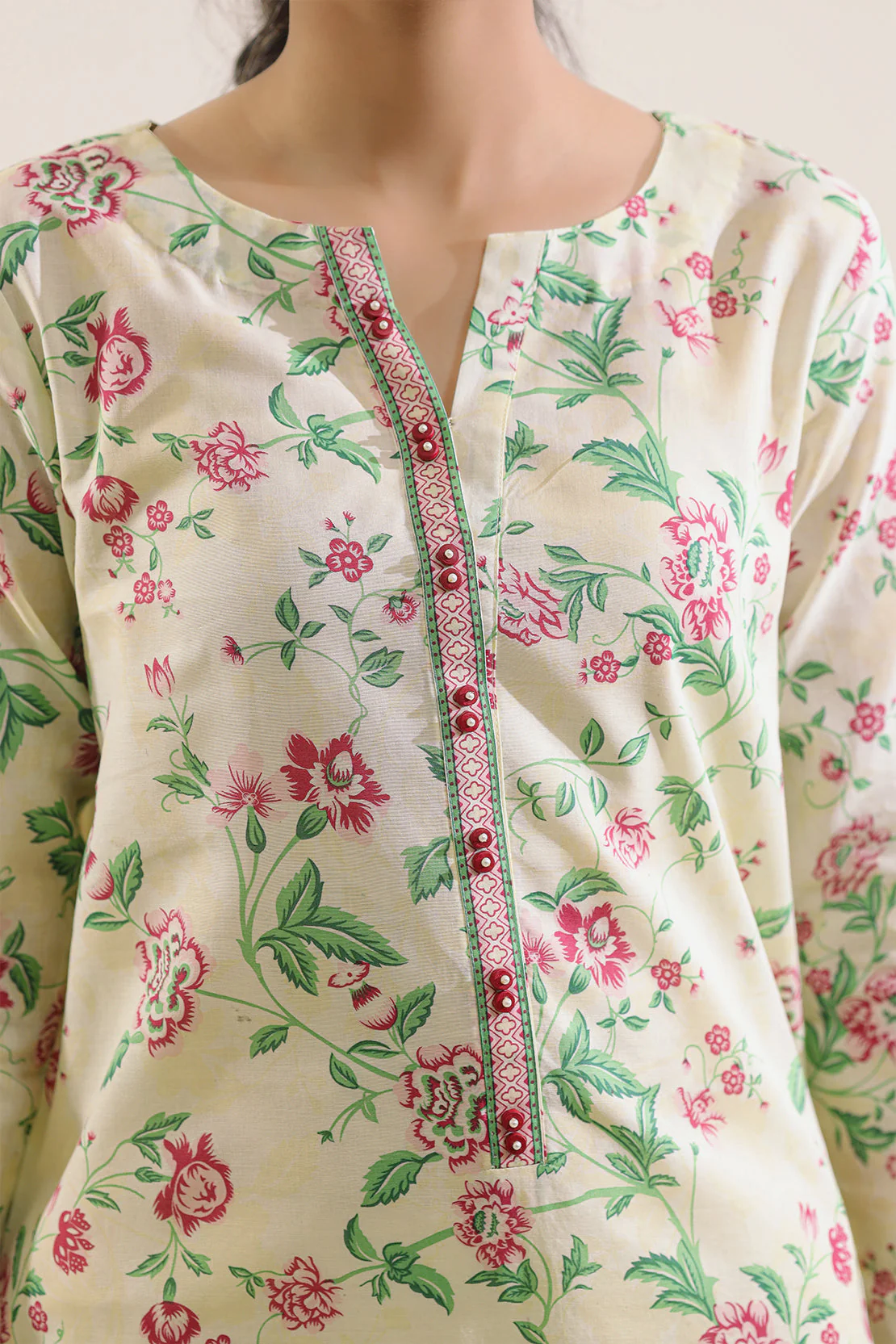 Unstitched Printed Lawn 2 Piece (Shirt/Trouser) - Image 3