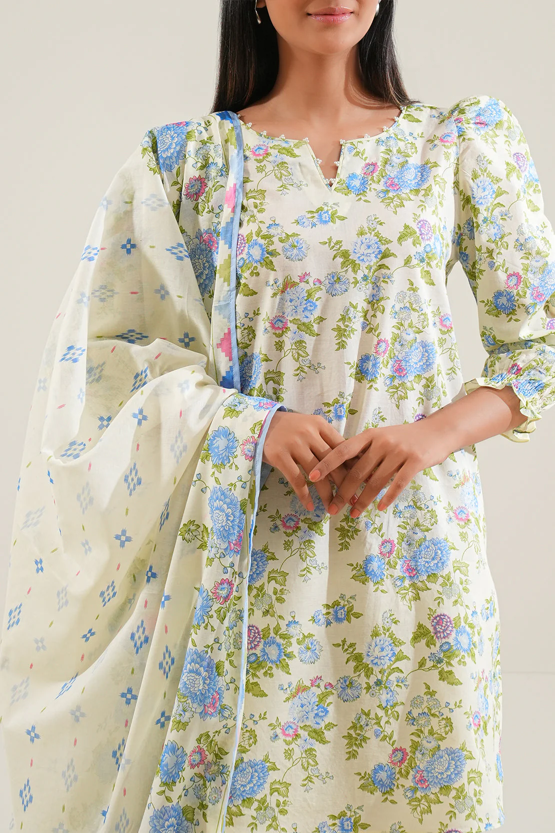 Unstitched Printed Lawn 2 Piece (Shirt/Trouser) - Image 2