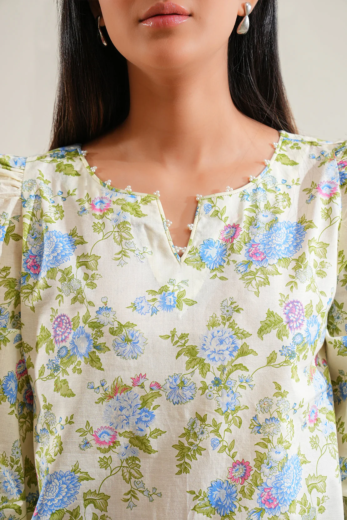Unstitched Printed Lawn 2 Piece (Shirt/Trouser) - Image 3