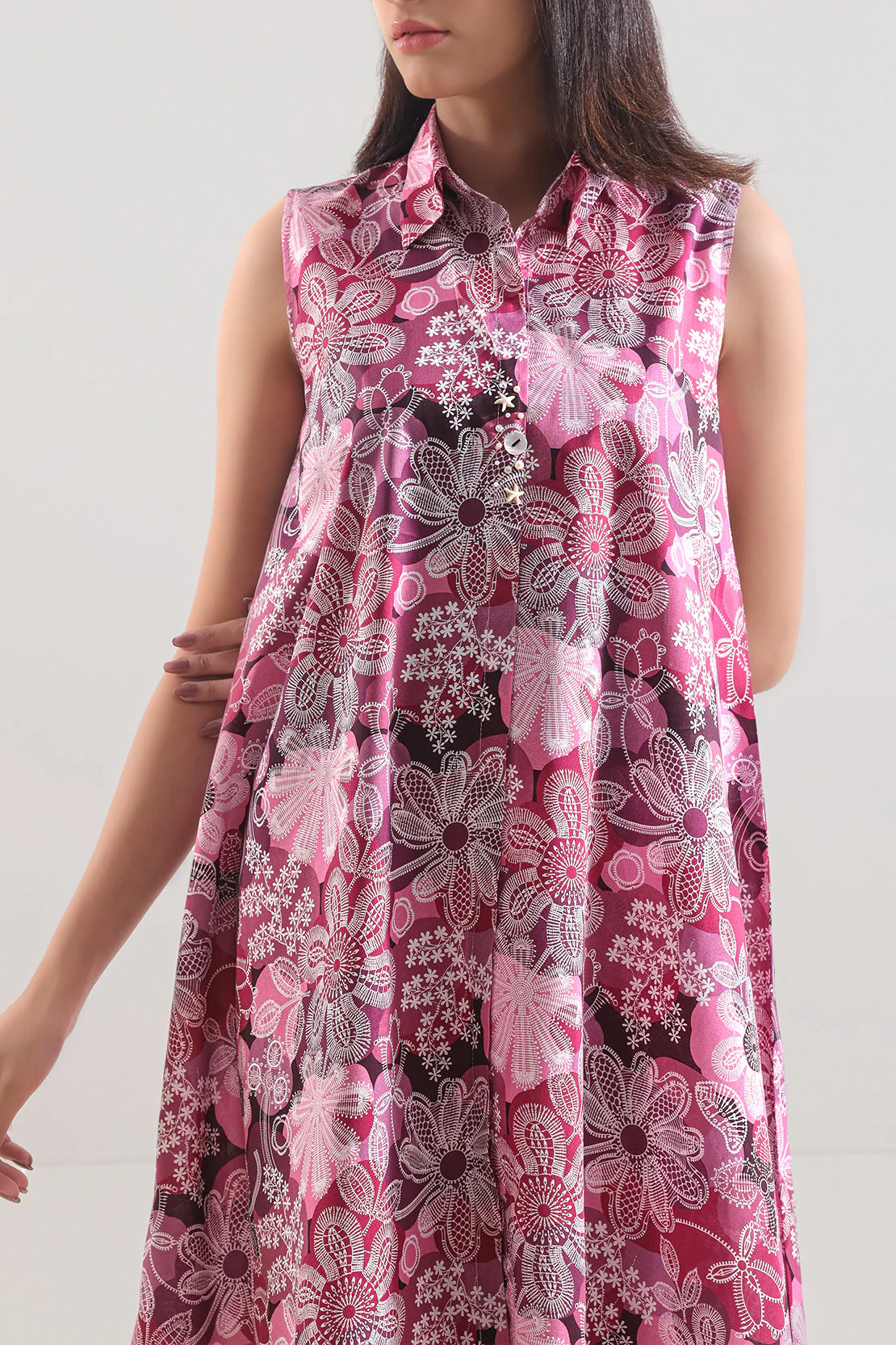 Unstitched Printed Lawn 2 Piece (Shirt/Trouser) - Image 2