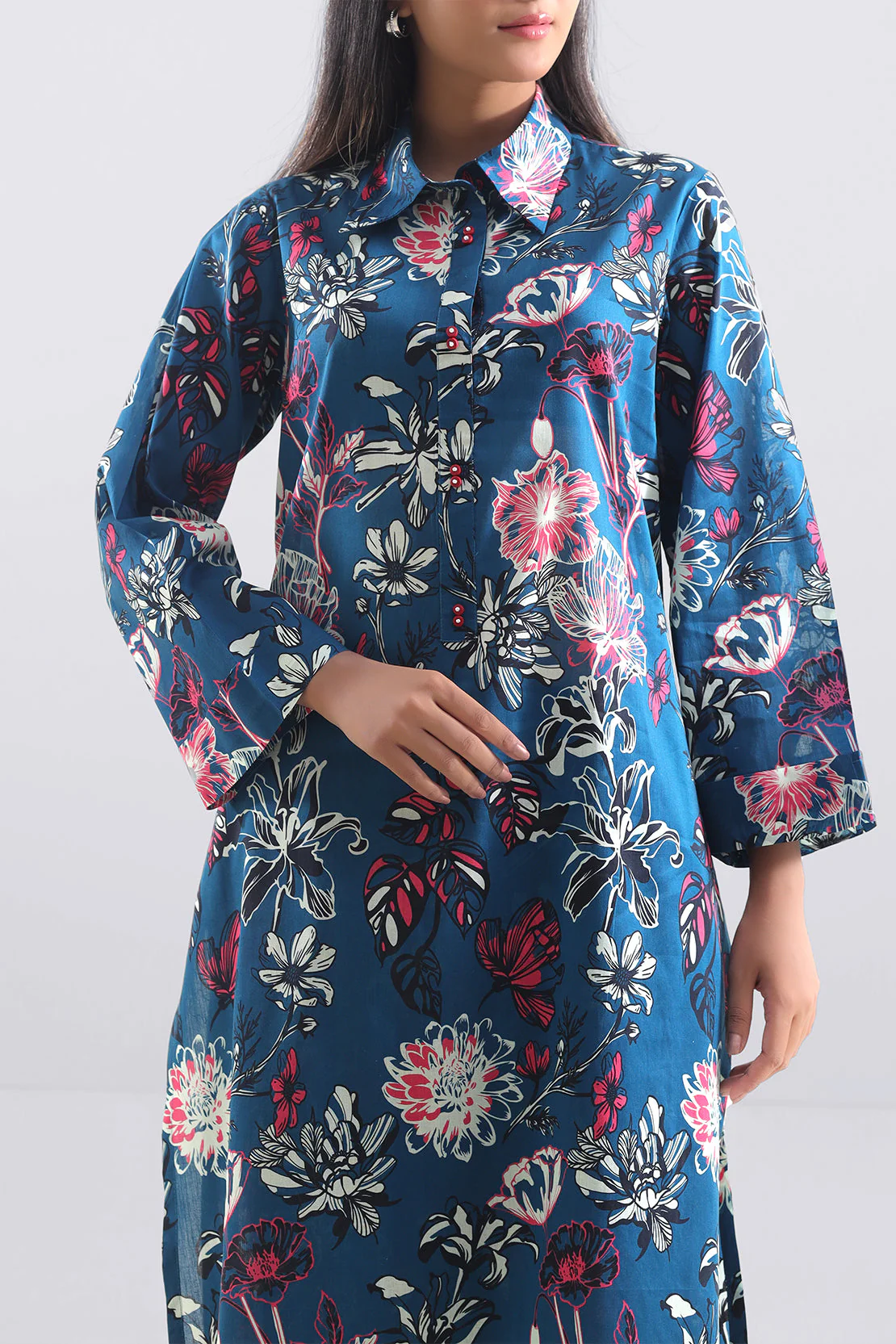 Unstitched Printed Lawn 2 Piece (Shirt/Trouser) - Image 2