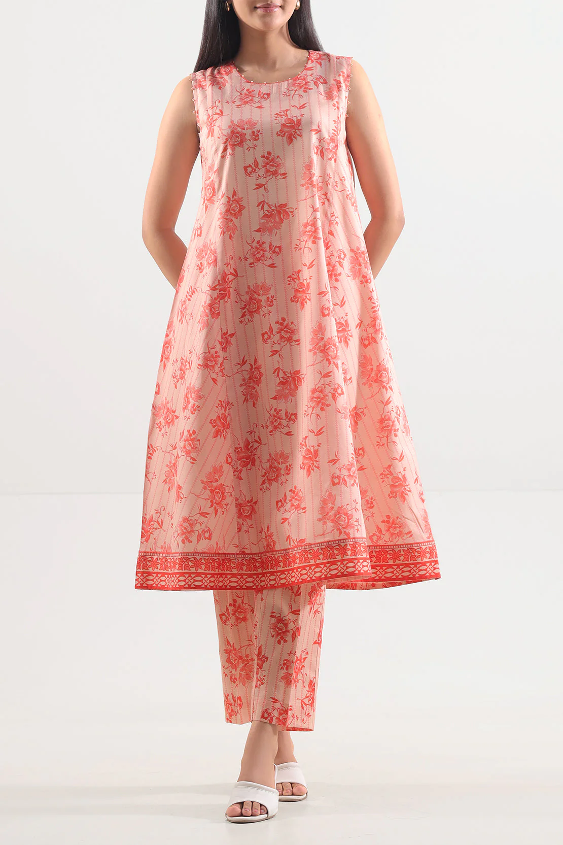 Unstitched Printed Lawn 2 Piece (Shirt/Trouser)