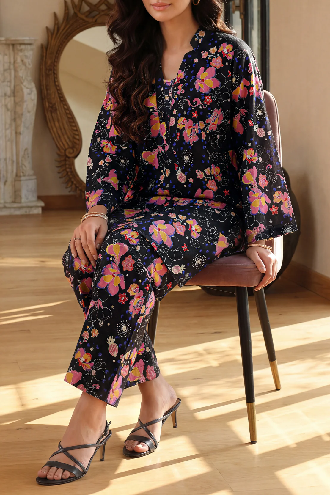Unstitched Printed Lawn 2 Piece (Shirt/Trouser) - Image 3