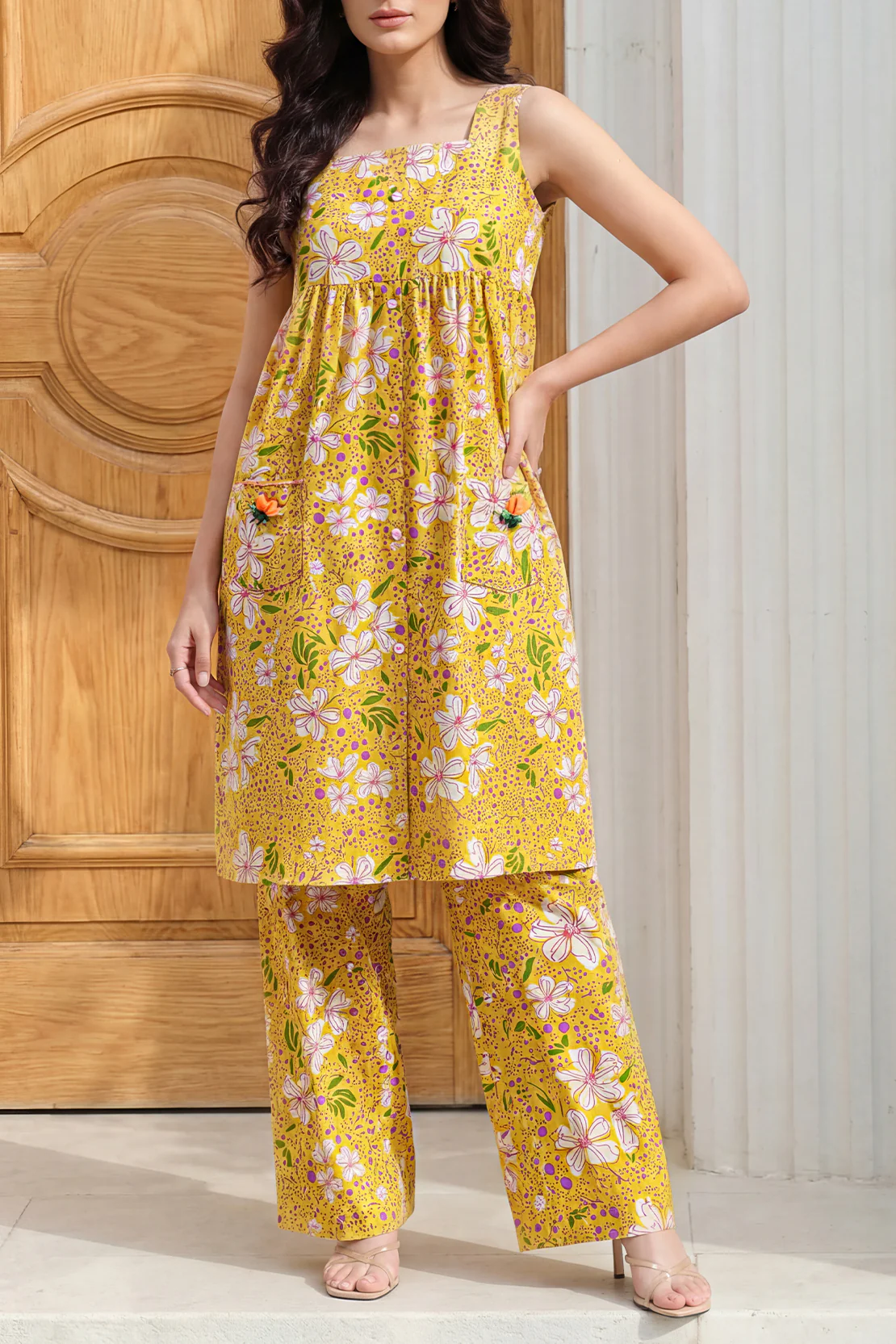 Unstitched Printed Lawn 2 Piece (Shirt/Trouser) - Image 3