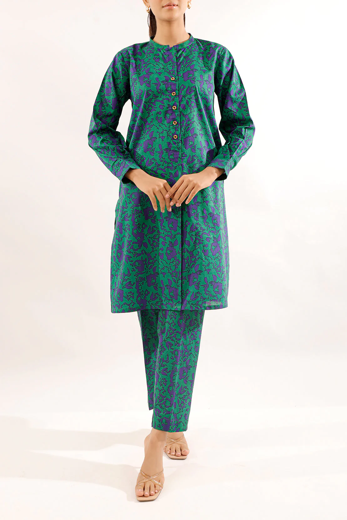 Unstitched Printed Lawn 2 Piece (Shirt/Trouser)