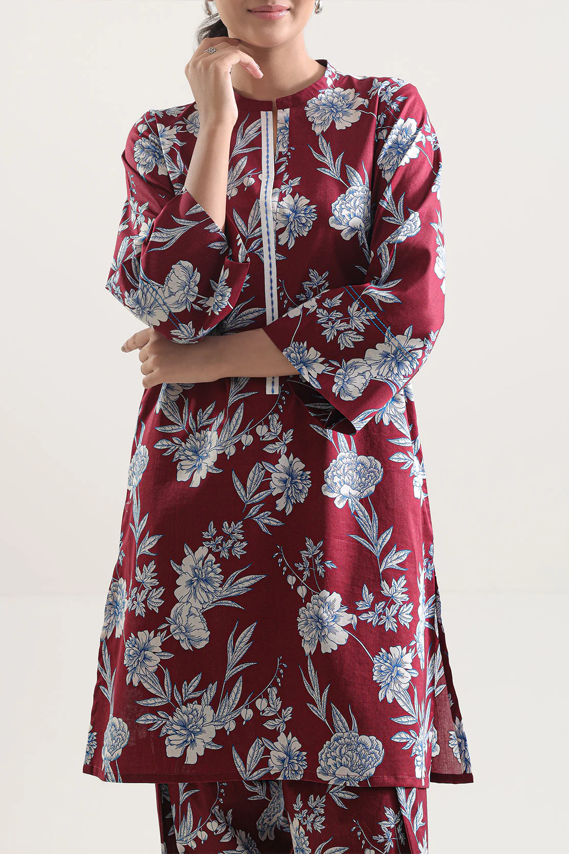 Unstitched Printed Lawn 2 Piece (Shirt/Trouser) - Image 2