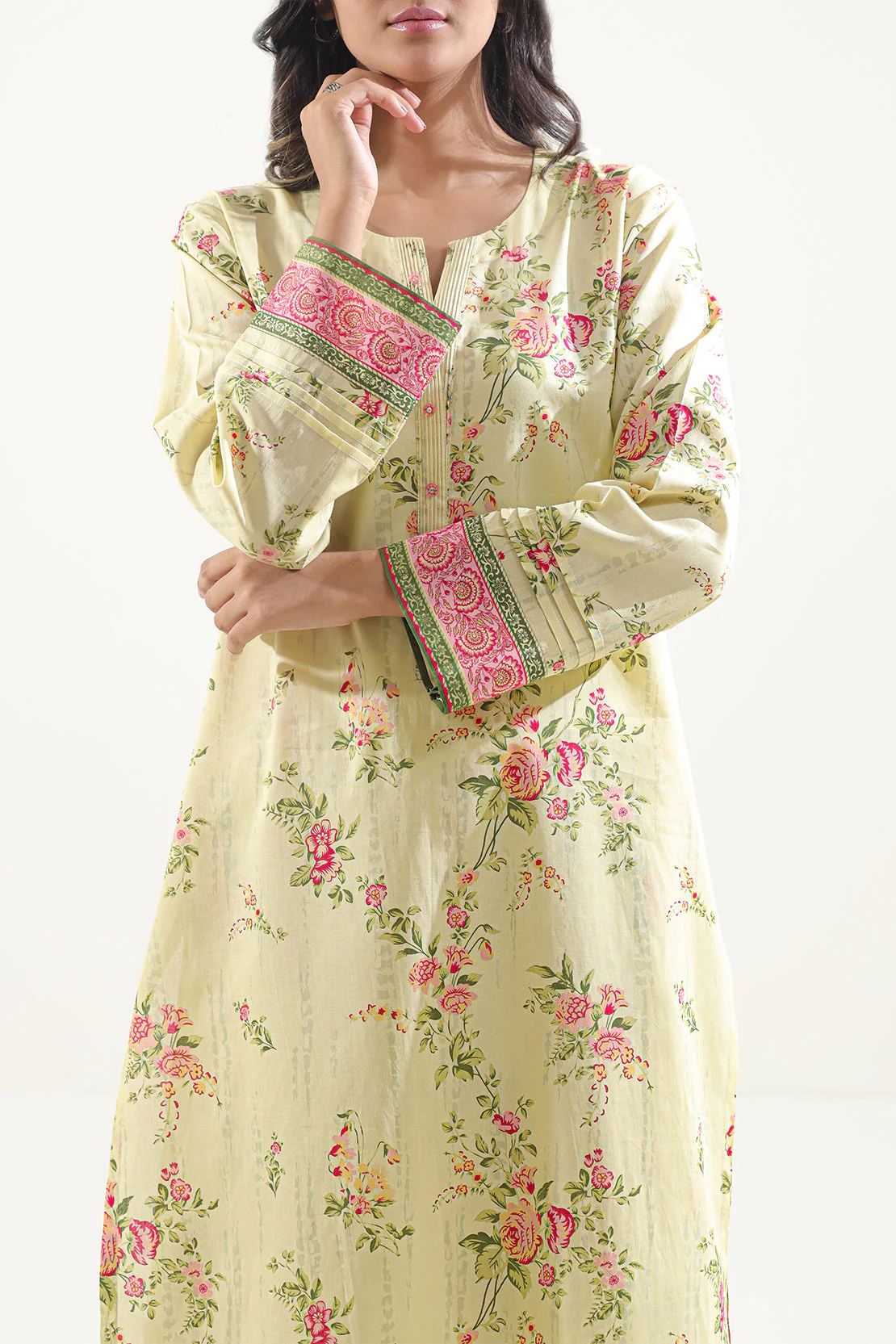 Unstitched Printed Lawn 2 Piece (Shirt/Trouser) - Image 2