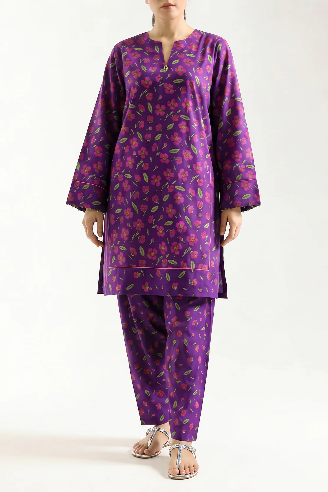 Unstitched Printed Lawn 2 Piece (Shirt/Trouser)