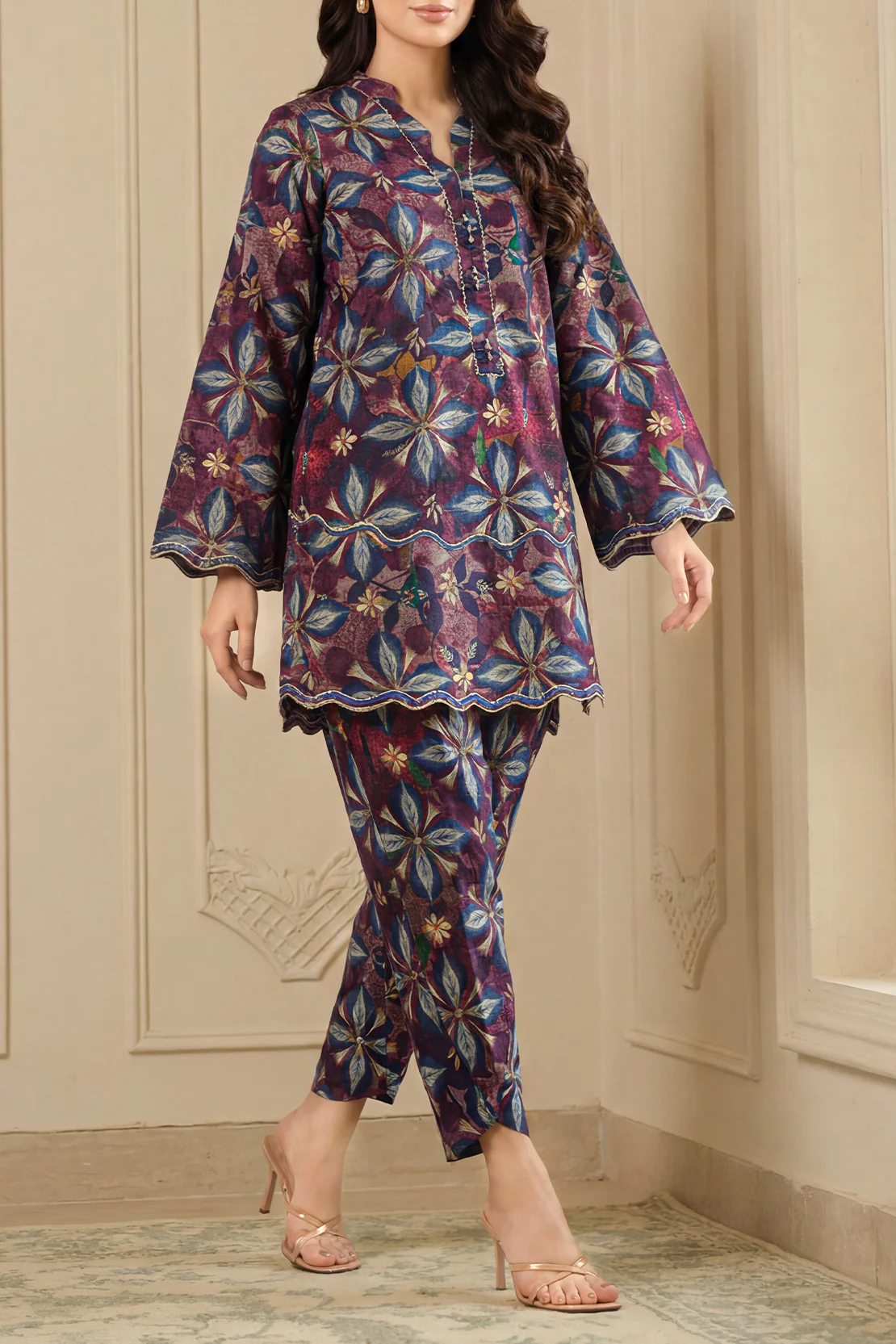 Unstitched Printed Lawn 2 Piece (Shirt/Trouser) - Image 3