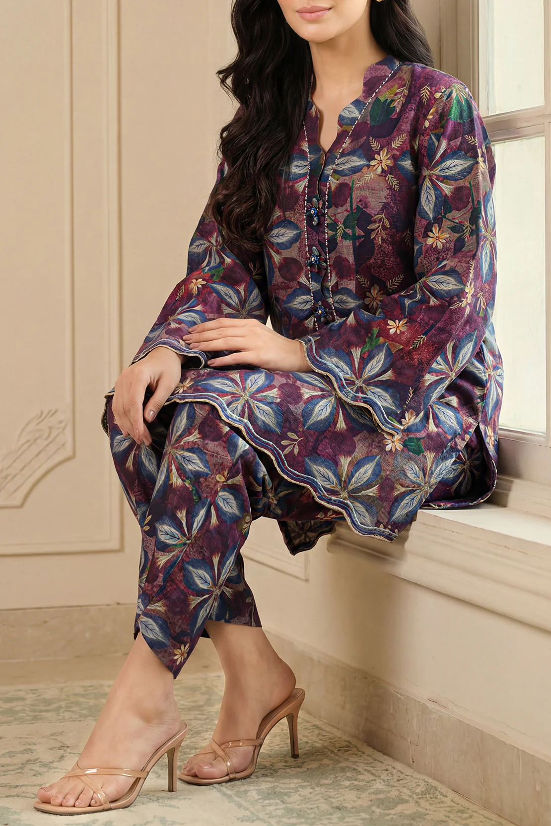 Unstitched Printed Lawn 2 Piece (Shirt/Trouser) - Image 4