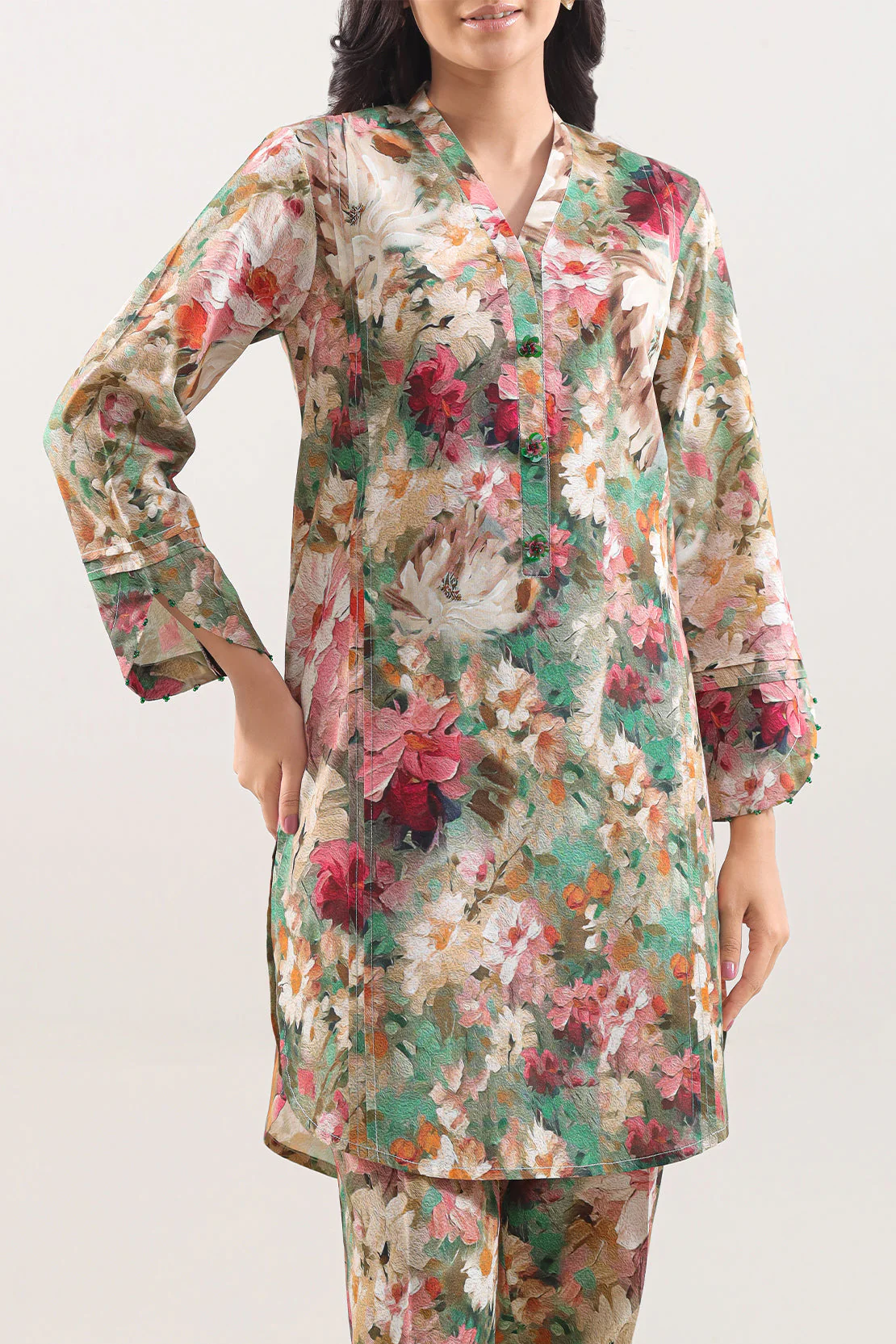 Unstitched Printed Lawn 2 Piece (Shirt/Trouser) - Image 2