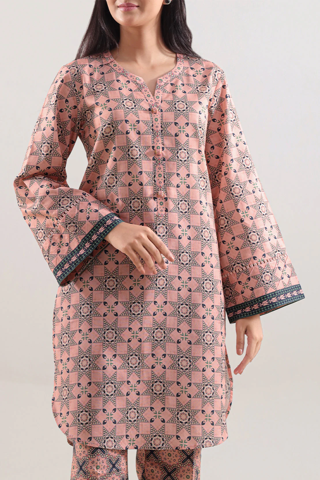 Unstitched Printed Lawn 2 Piece (Shirt/Trouser) - Image 2