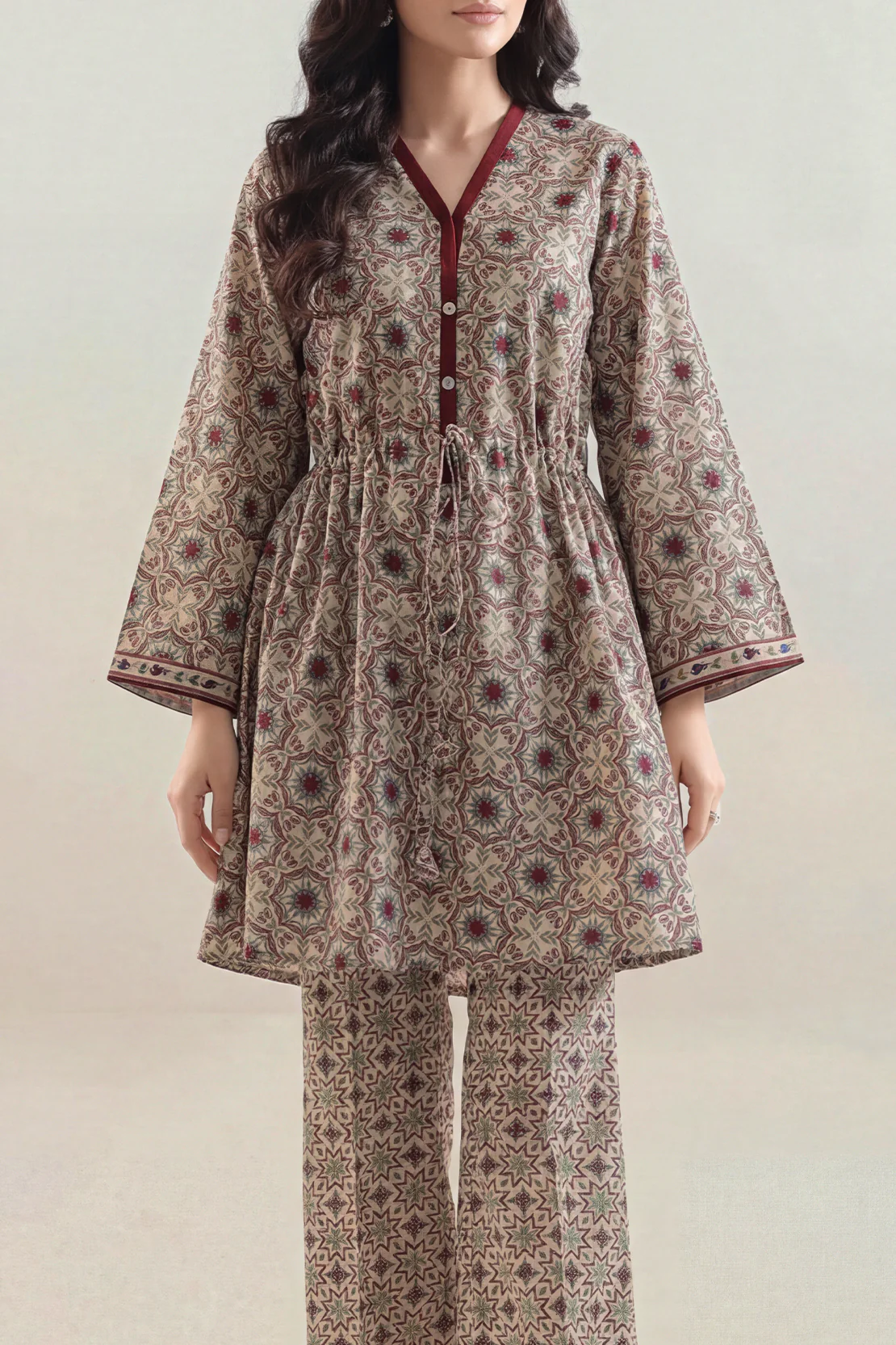 Unstitched Printed Lawn 2 Piece (Shirt/Trouser) - Image 2