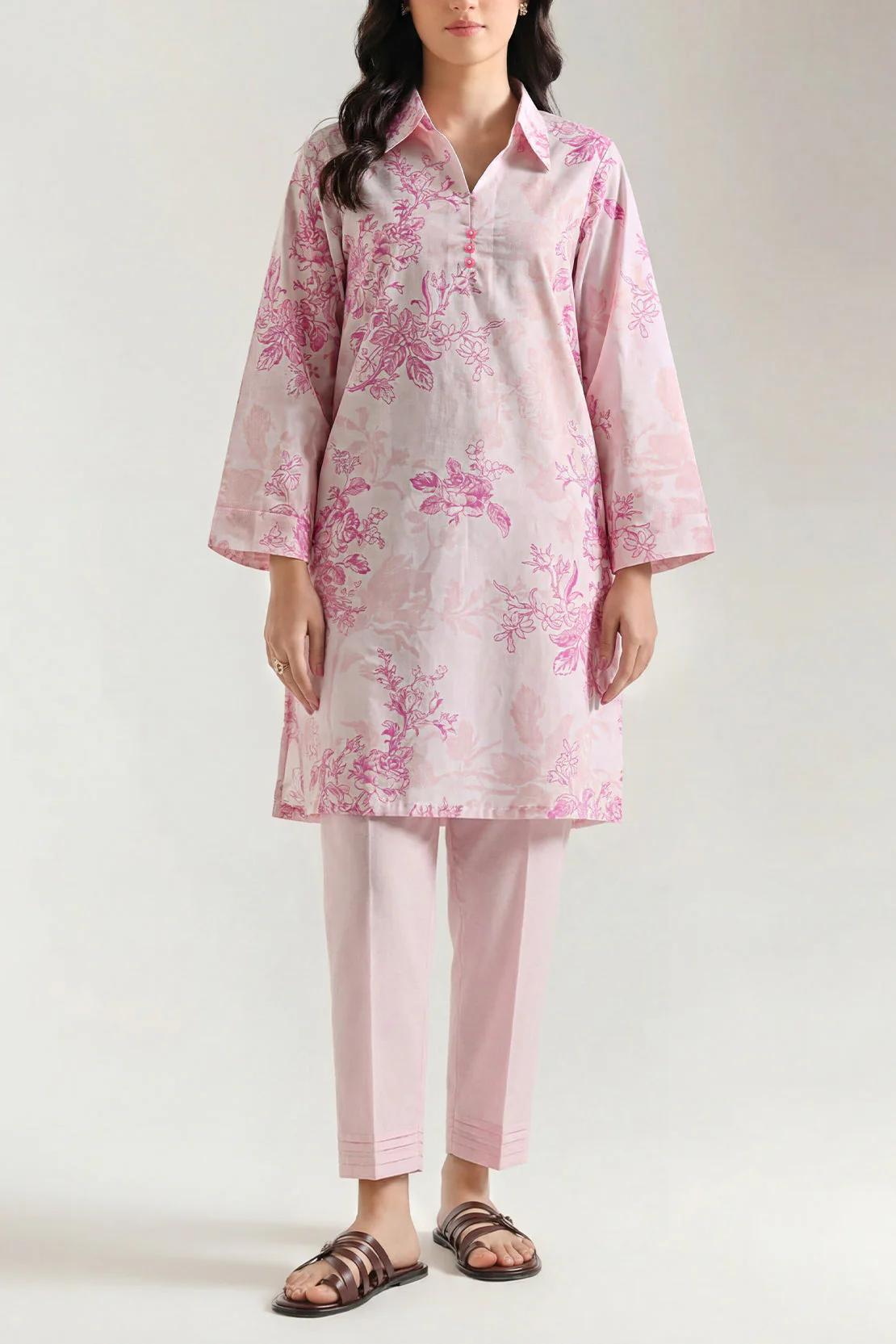 Unstitched Printed Lawn 2 Piece (Shirt/Trouser)